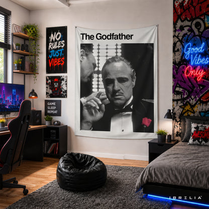 The Godfather Classic Portrait Wall Tapestry – Premium Movie Wall Hanging & Home Decor in Pakistan
