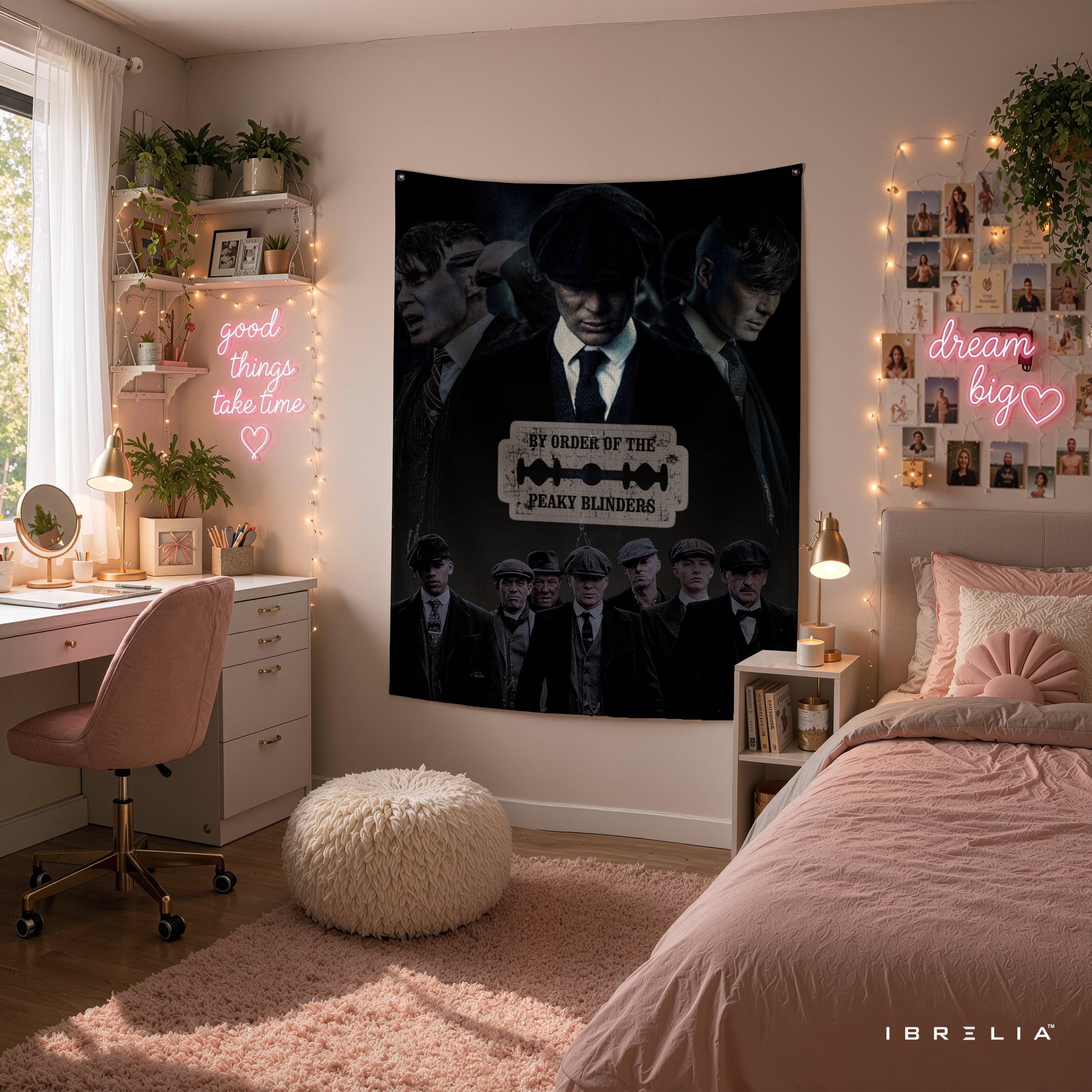 By Order of the Peaky Blinders Wall Tapestry | Premium Heavyweight Jute Fabric Wall Hanging