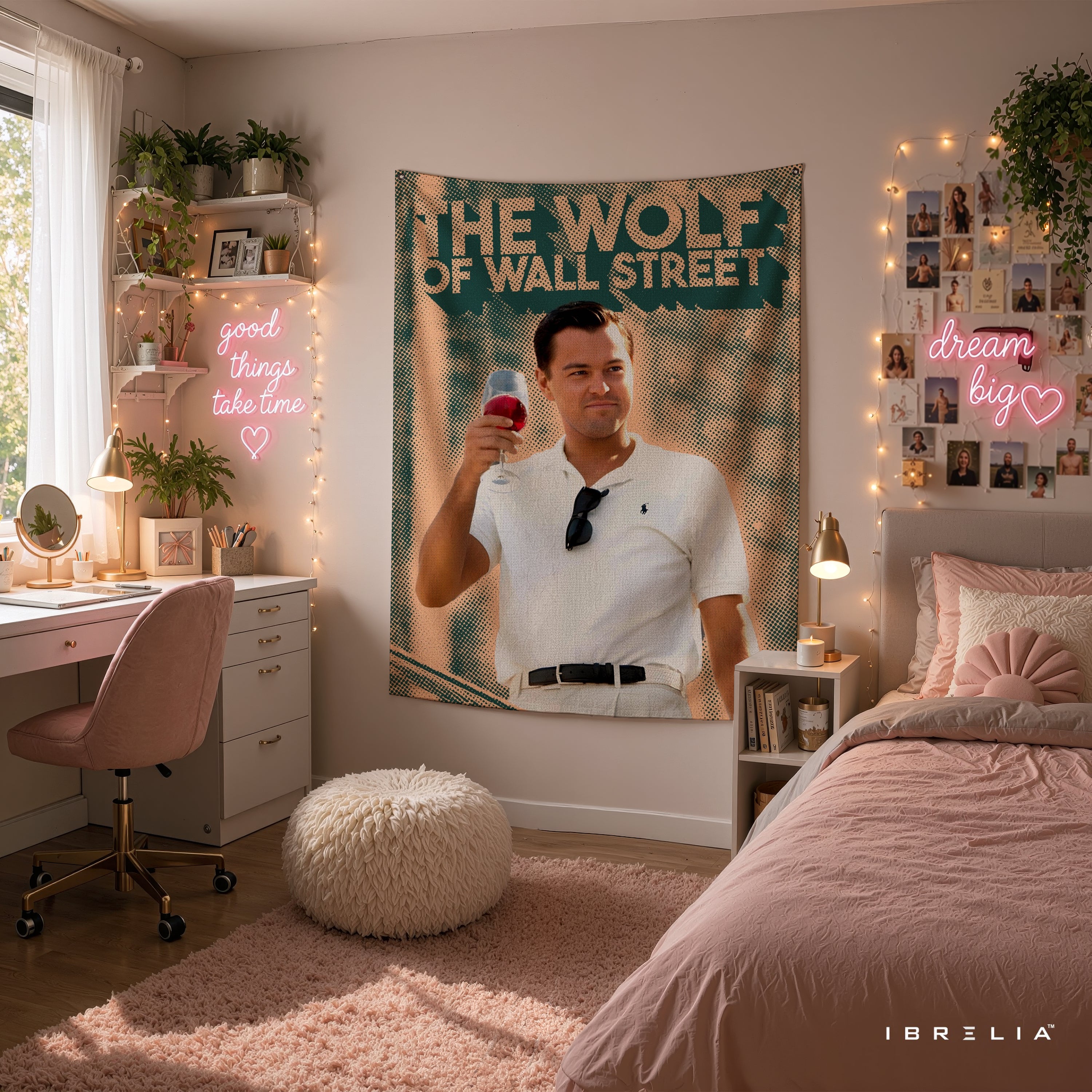 The Wolf of Wall Street Luxury Lifestyle Wall Tapestry – Premium Motivational Wall Hanging for Home, Office & Bedroom