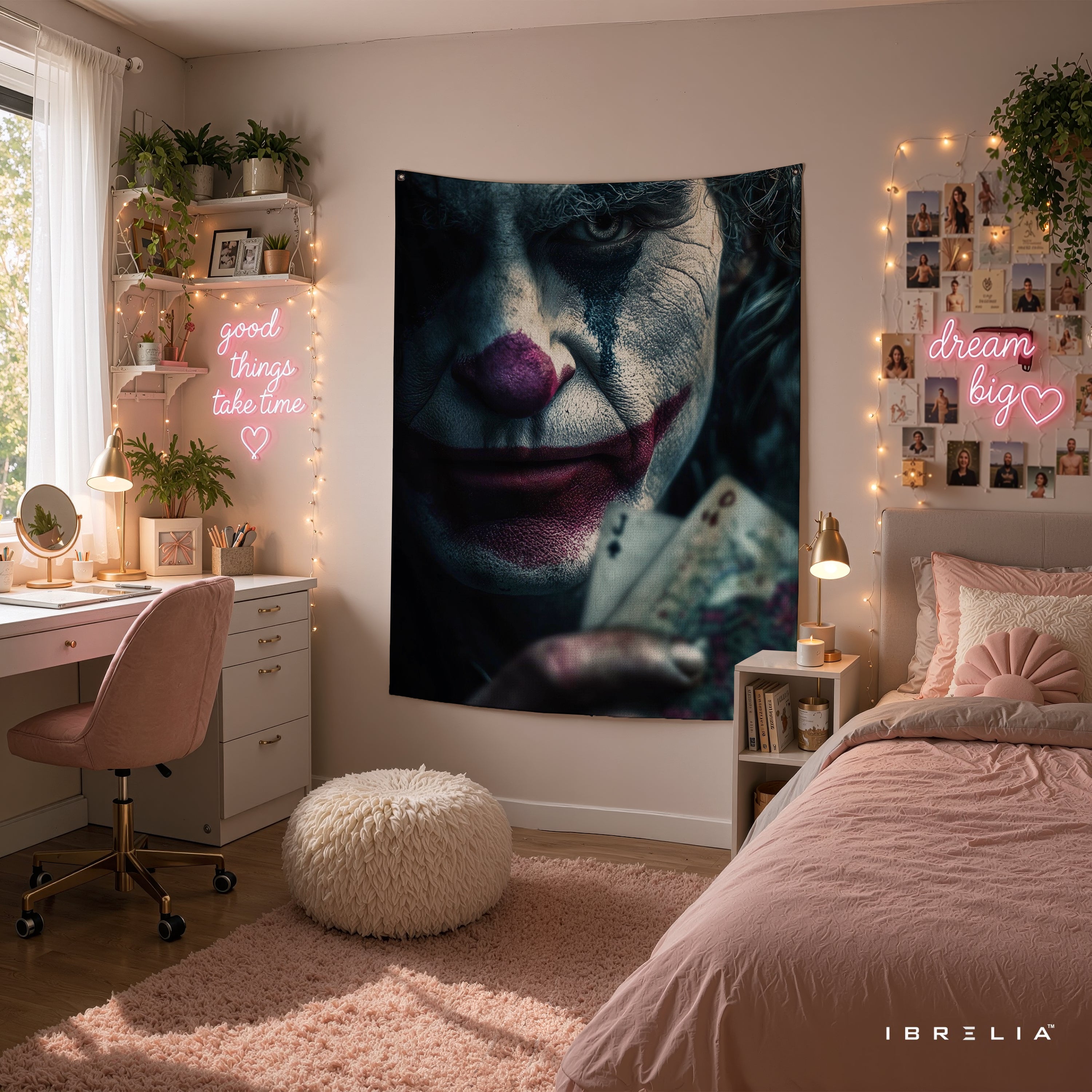 Joker Playing Cards Wall Tapestry – Premium Supervillain Movie Wall Hanging & Home Decor in Pakistan