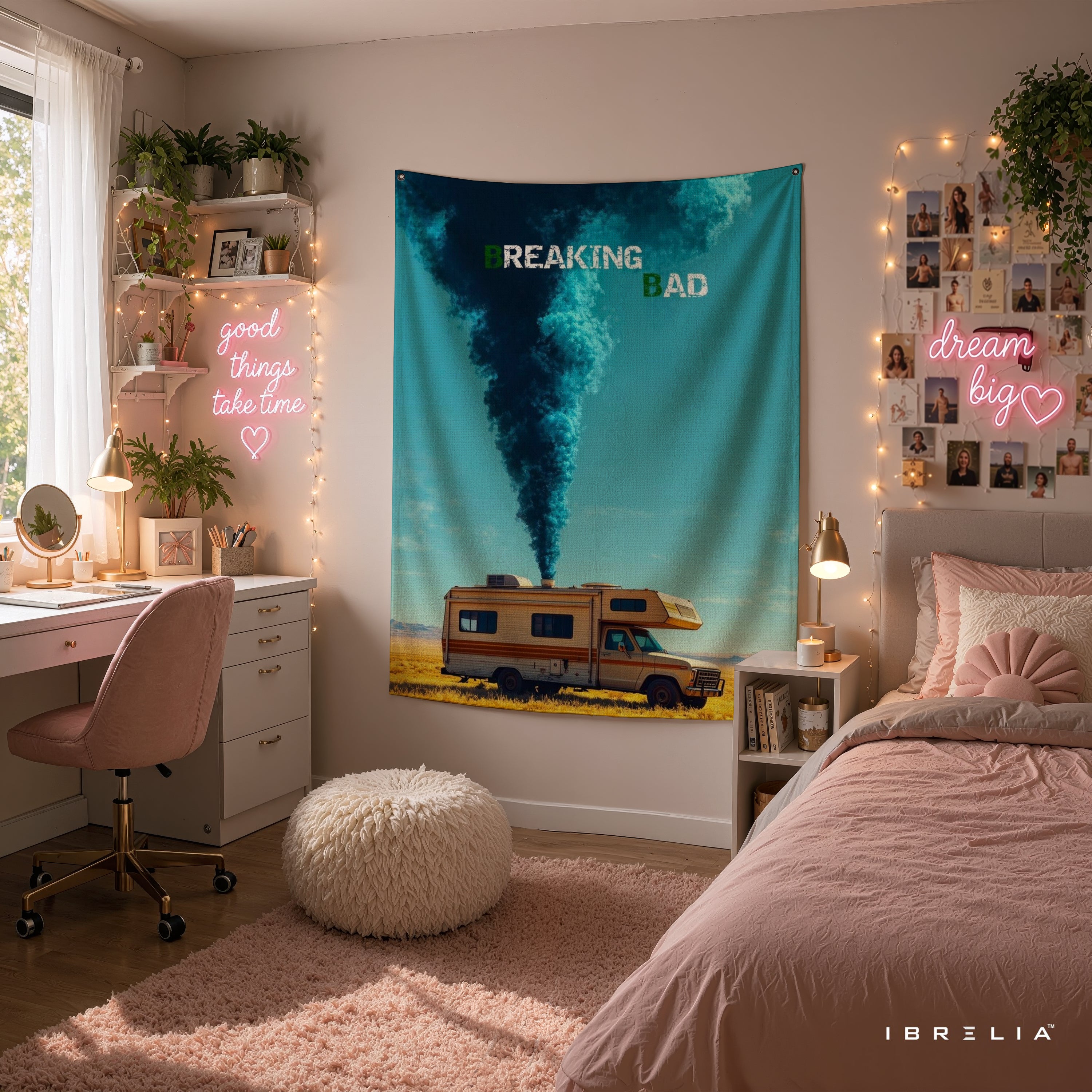Breaking Bad RV Desert Wall Tapestry – Crystal Ship TV Series Room Decor
