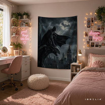 Batman Gotham Guardian Wall Tapestry – Premium Superhero Wall Hanging & Home Decor in Pakistan