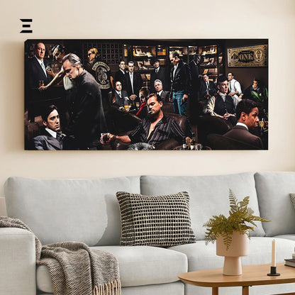 Ultra Wide Wall Art – Mafia Legends Lounge Edition | IBRELIA™