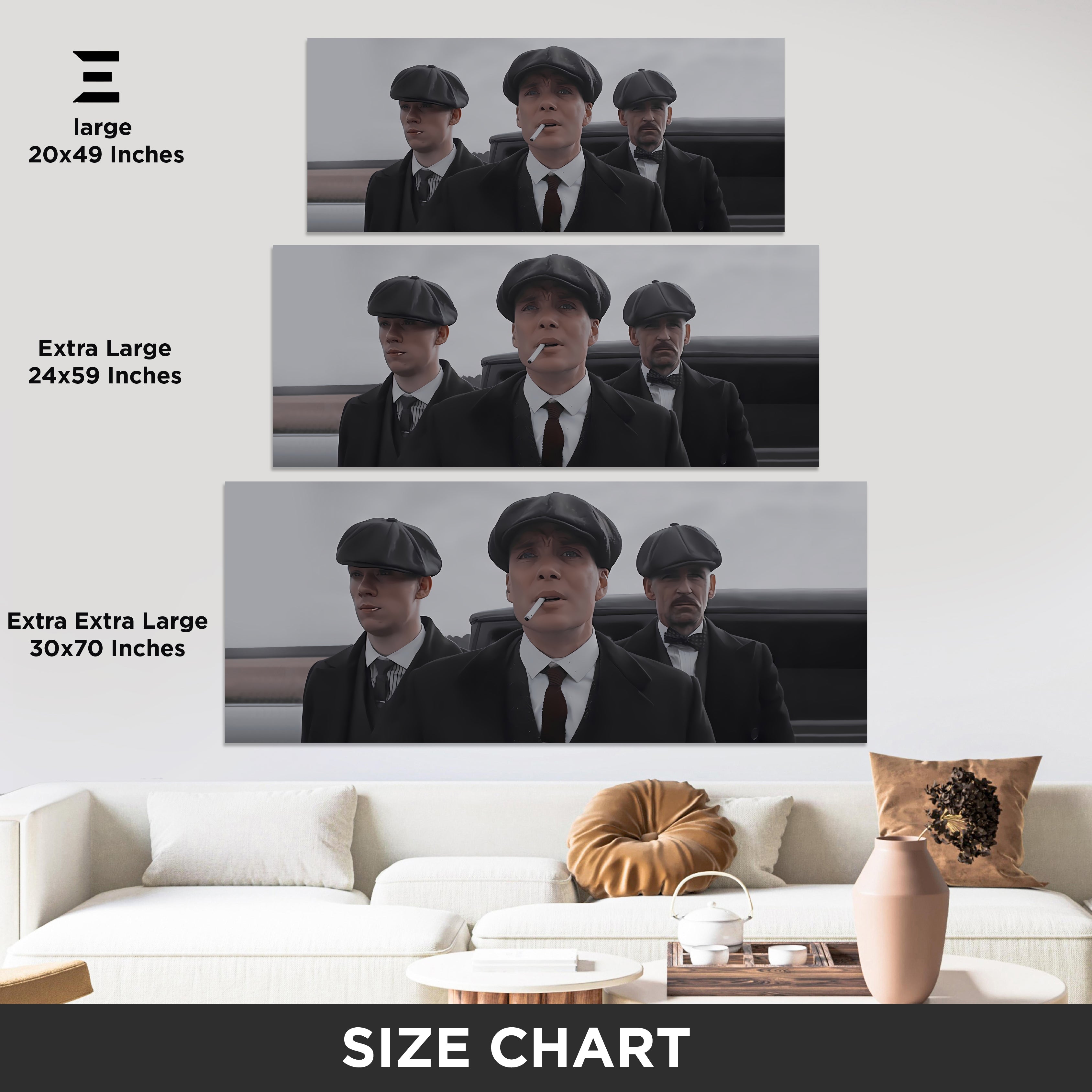 Ultra Wide Wall Art – Peaky Gang Street Vintage Edition | IBRELIA™