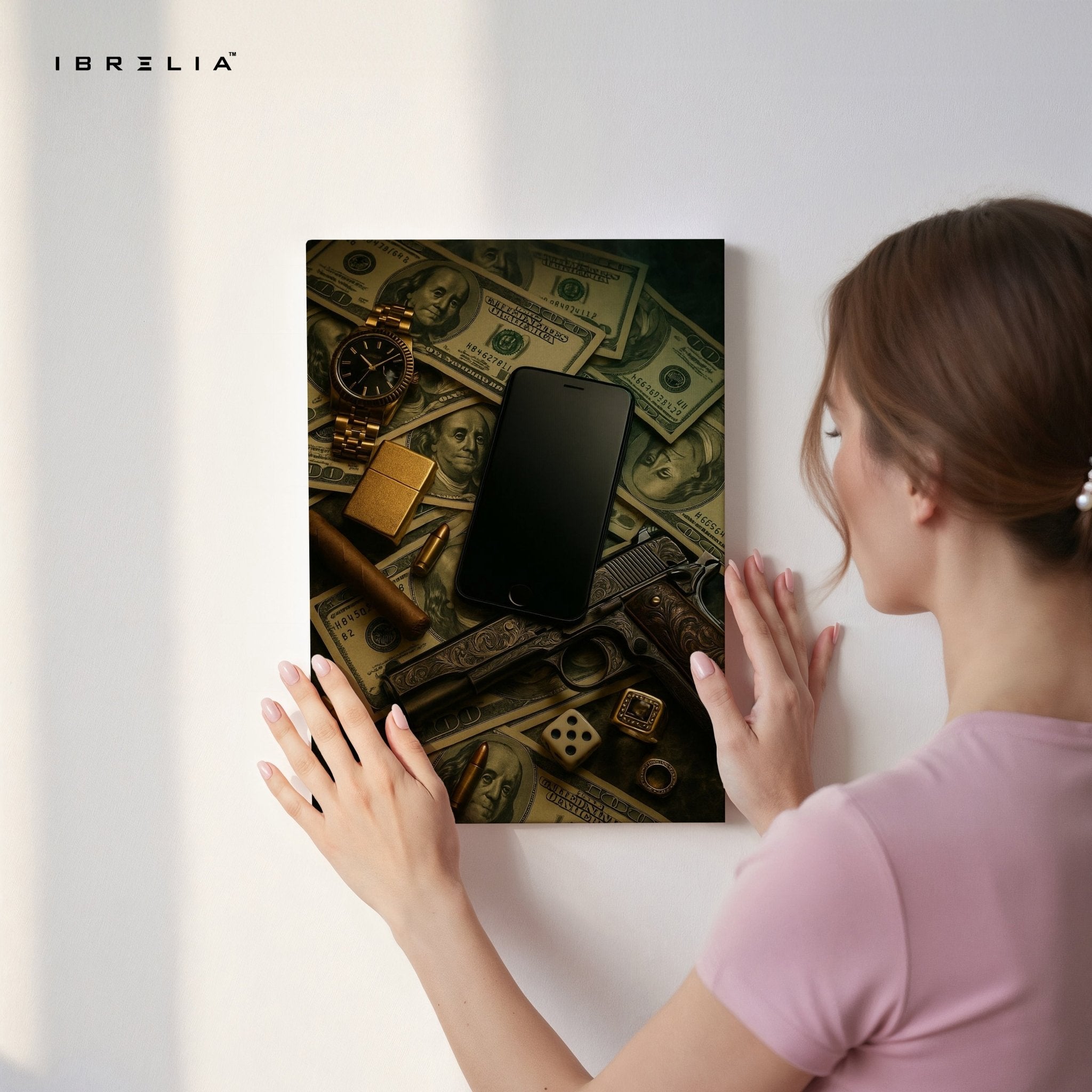 Power, Money & Luxury Wall Frame | 4K Ultra Wrap Frame Wall Art in Pakistan | IBRELIA™ - IBRELIA
