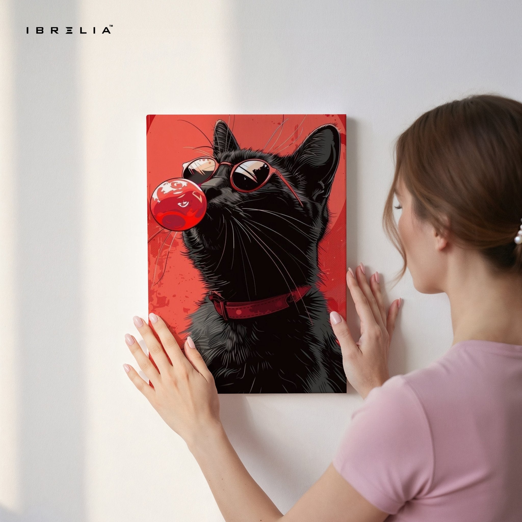 Cool Cat Bubble Pop Wall Frame | 4K Ultra Wrap Frame Wall Art in Pakistan | IBRELIA™