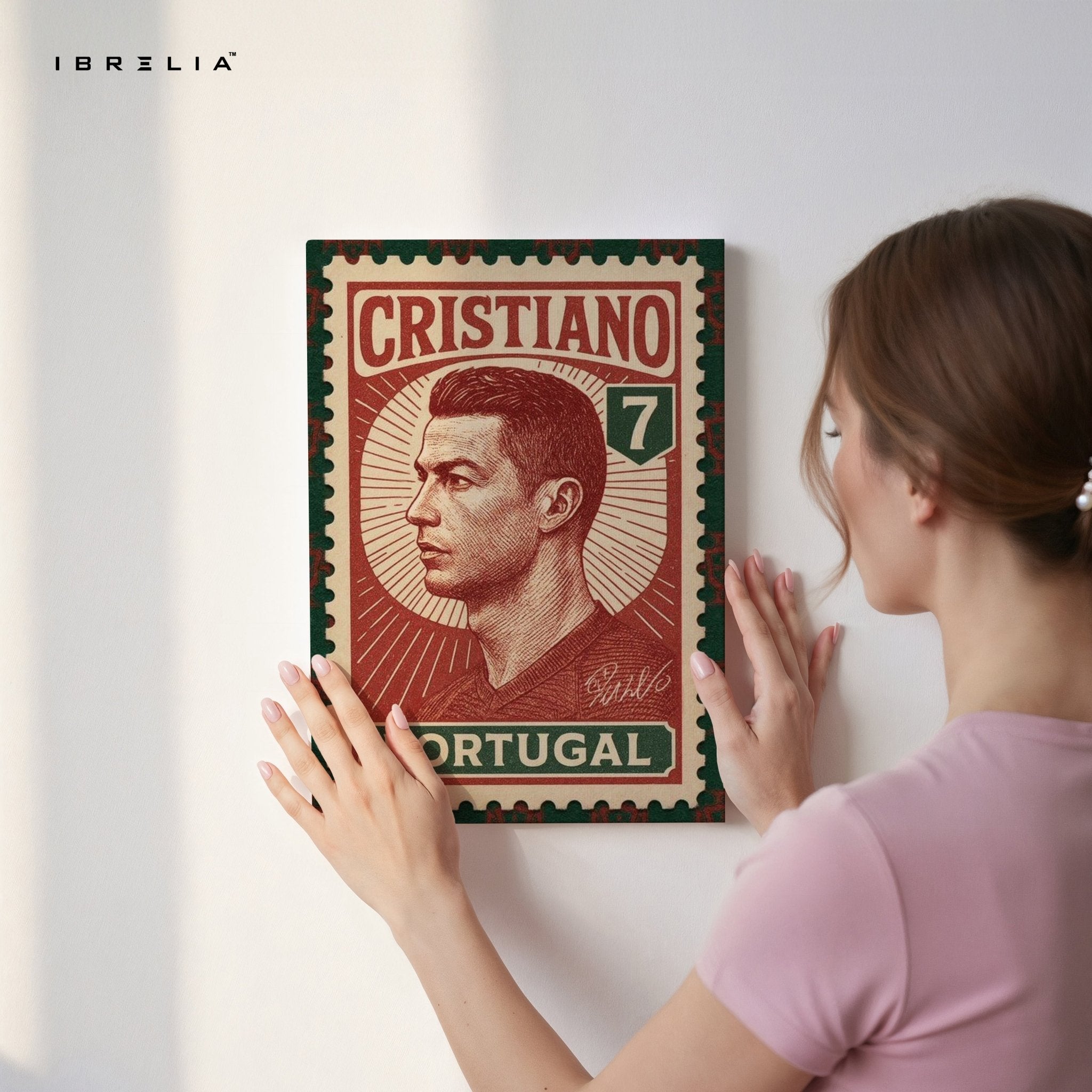 Cristiano Stamp Edition – 4K Ultra Wrap Frame Wall Art in Pakistan | IBRELIA™ - IBRELIA