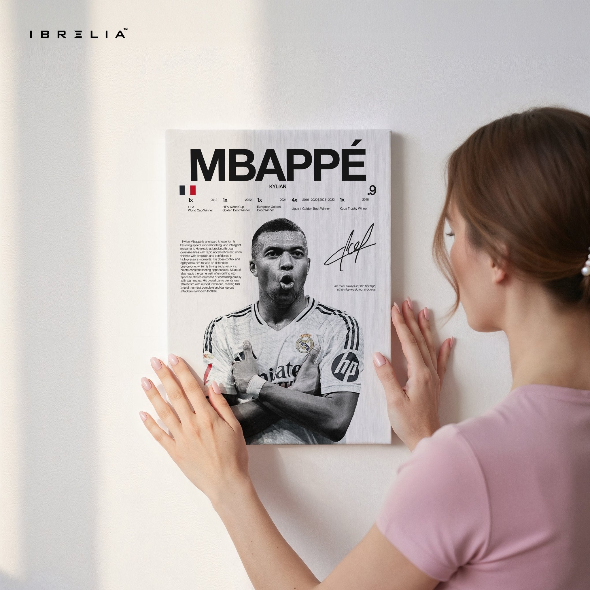 Kylian Mbappé – Real Madrid Era 4K Ultra Wrap Frame Wall Art in Pakistan | IBRELIA™ - IBRELIA
