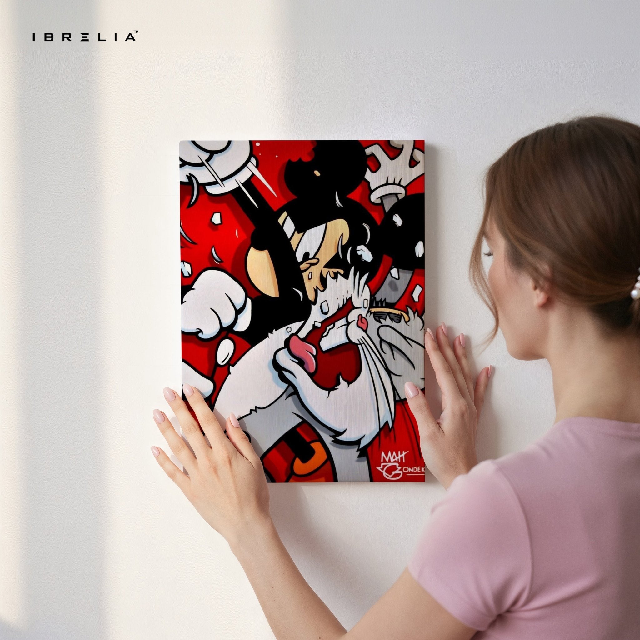 Cartoon Clash Graffiti Wall Frame | 4K Ultra Wrap Frame Wall Art in Pakistan | IBRELIA™