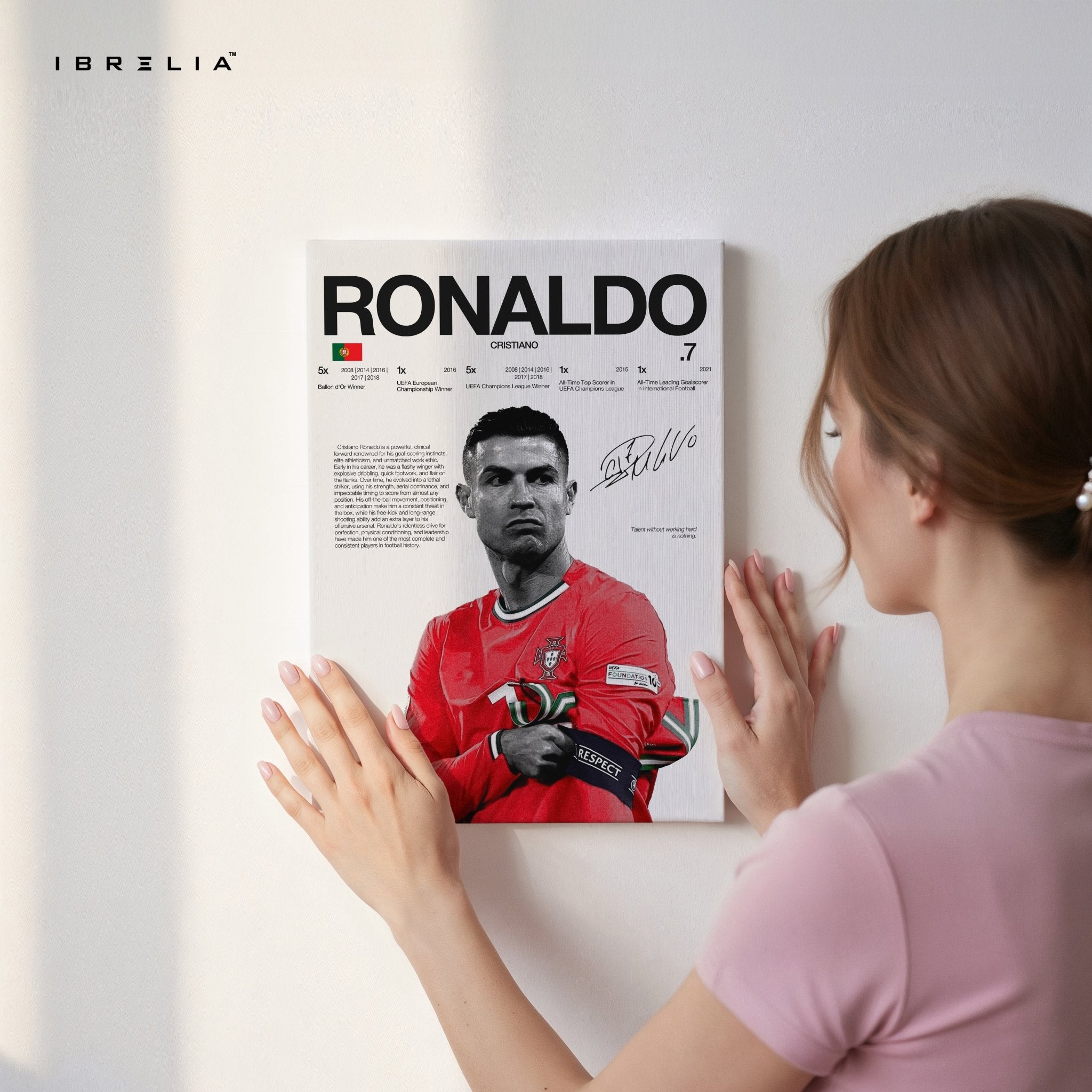 Cristiano Ronaldo – The Icon 4K Ultra Wrap Frame Wall Art in Pakistan | IBRELIA™ - IBRELIA