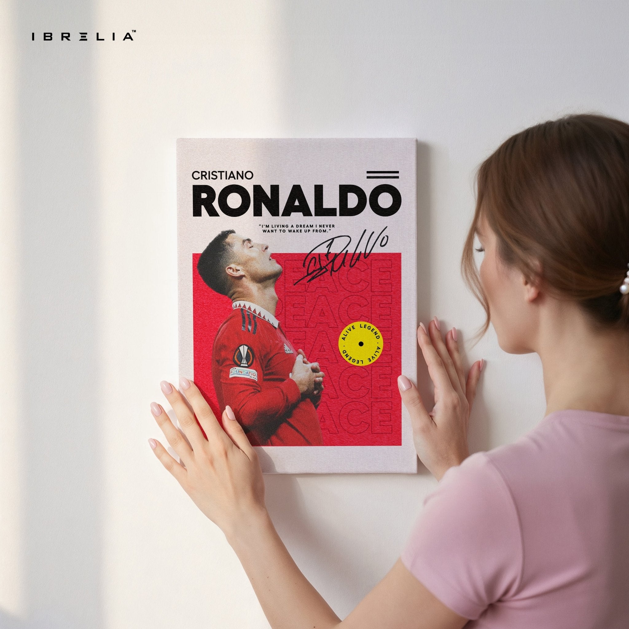 Cristiano Ronaldo Alive Legend – 4K Ultra Wrap Frame Wall Art in Pakistan | IBRELIA™ - IBRELIA