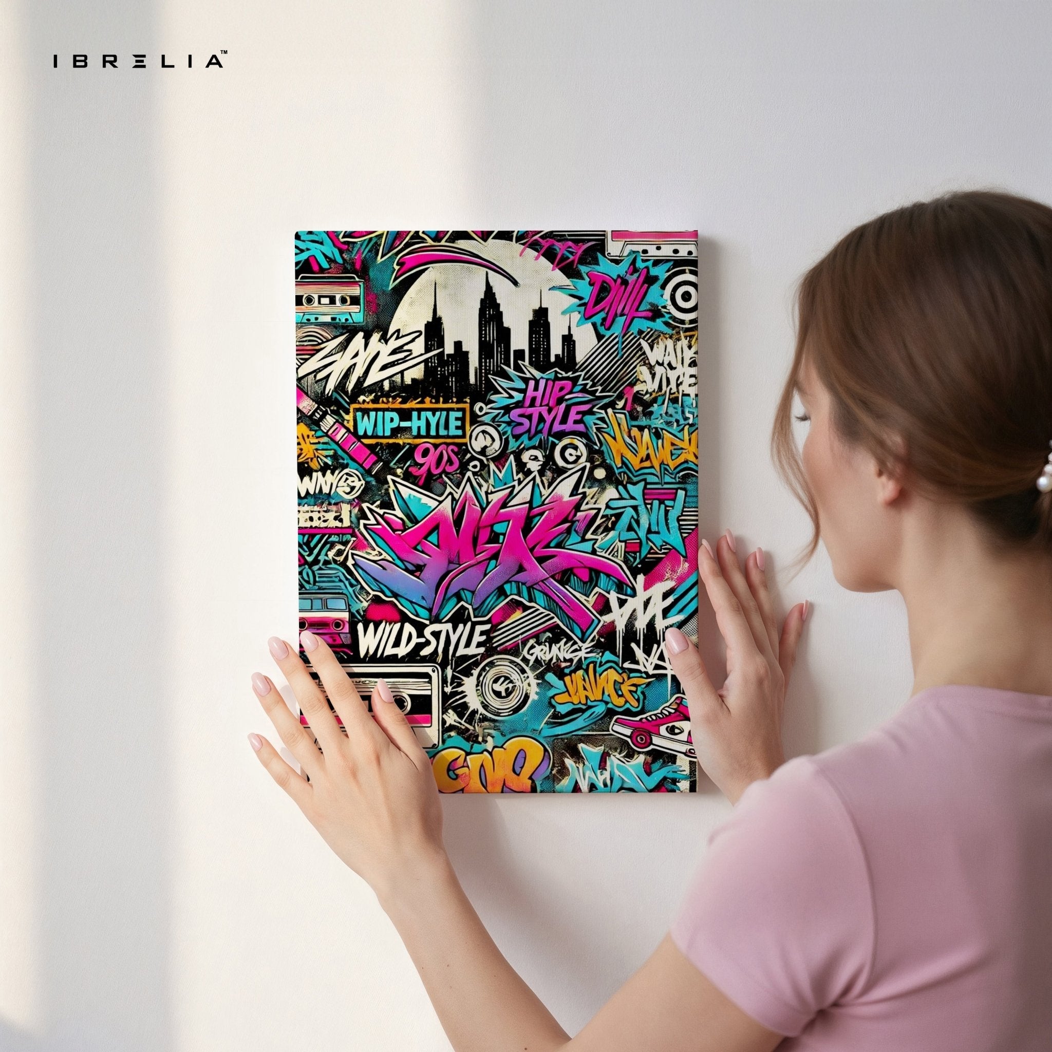 Wildstyle 90s Graffiti Wall Frame | 4K Ultra Wrap Frame Wall Art in Pakistan | IBRELIA™