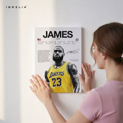 LeBron James “The King” – Lakers 4K Ultra Wrap Frame Wall Art in Pakistan | IBRELIA™ - IBRELIA