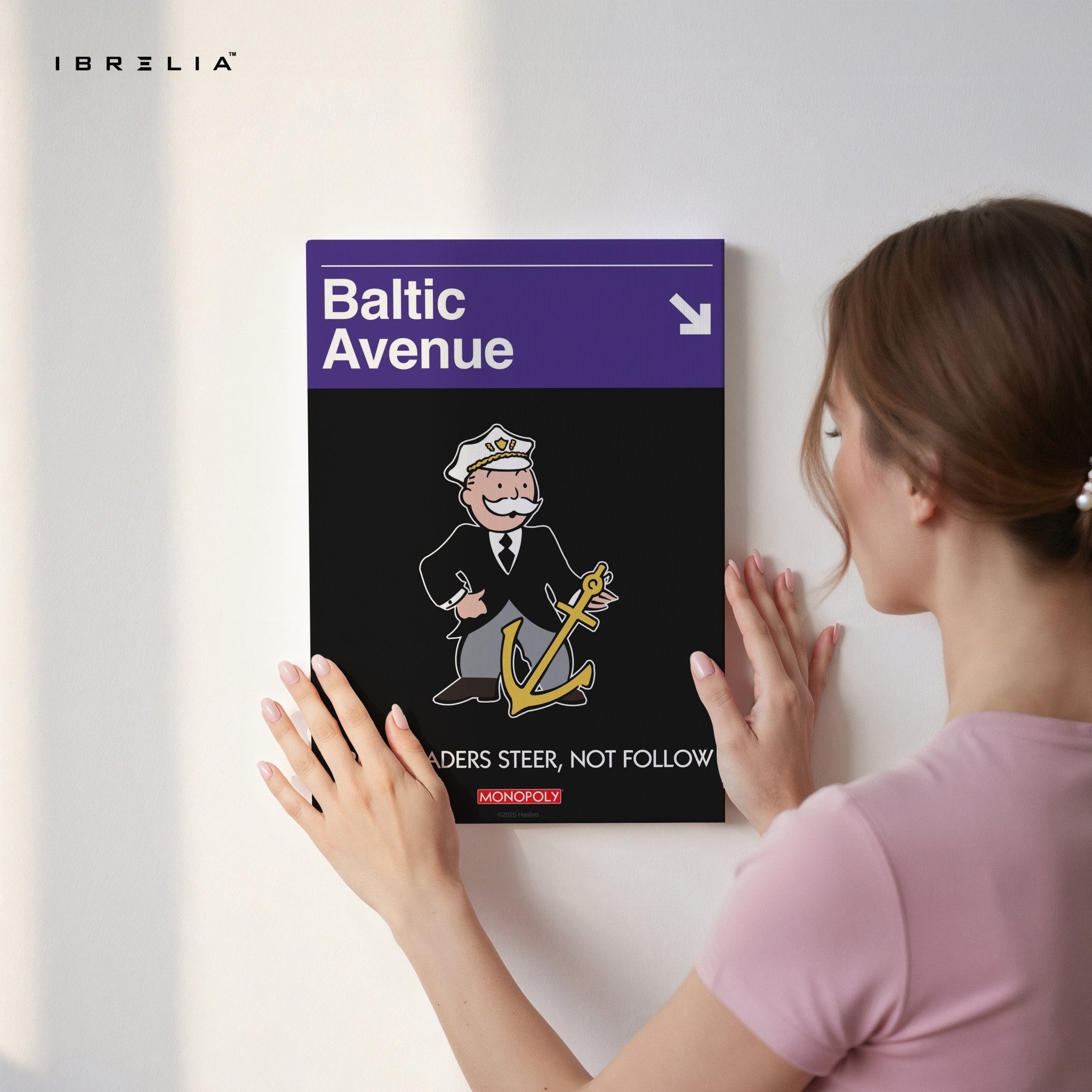Monopoly “Baltic Avenue” Wall Art – Great Leaders Steer, Not Follow | IBRELIA™ - IBRELIA
