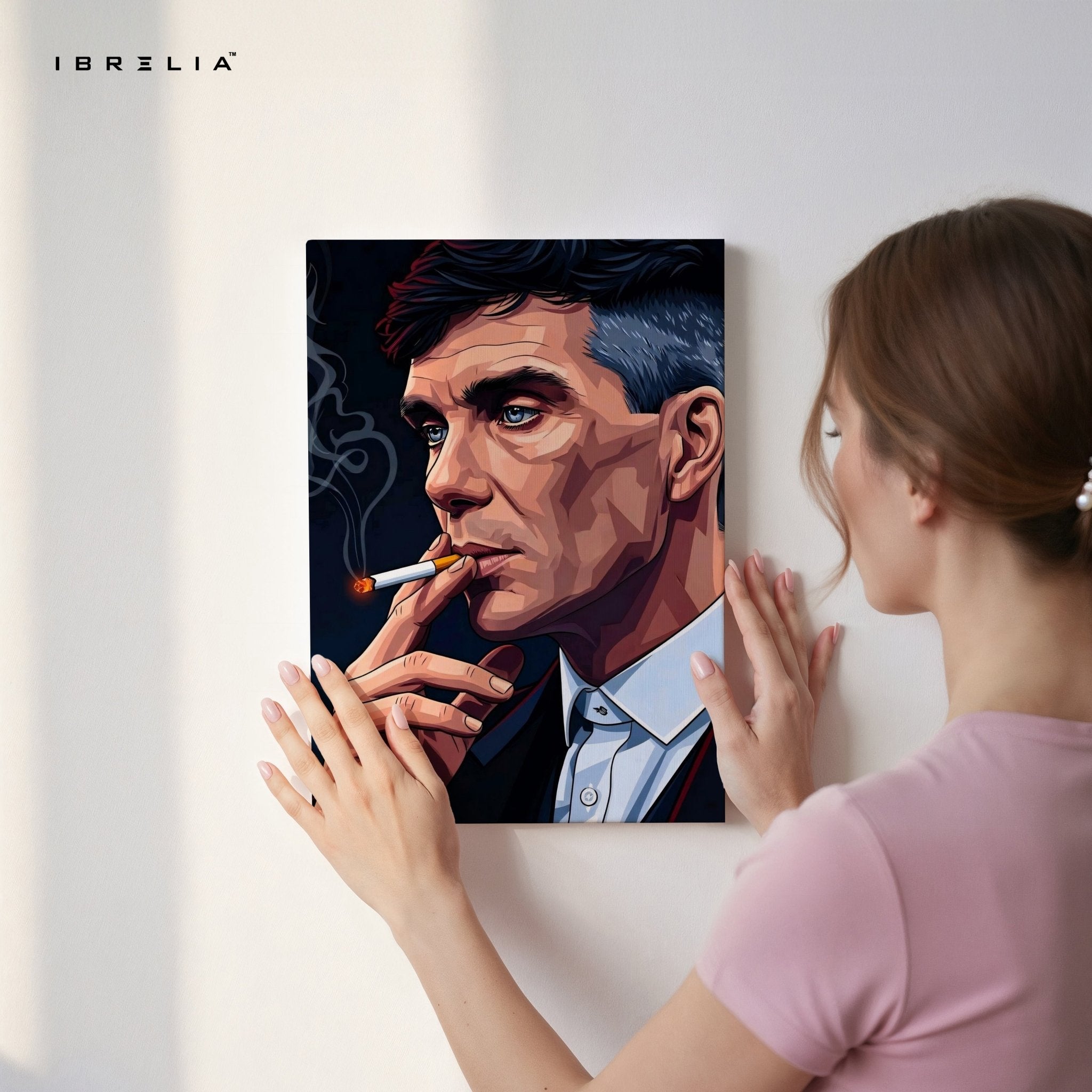 Thomas Shelby Smoking Wall Frame | 4K Ultra Wrap Frame Wall Art in Pakistan | IBRELIA™ - IBRELIA