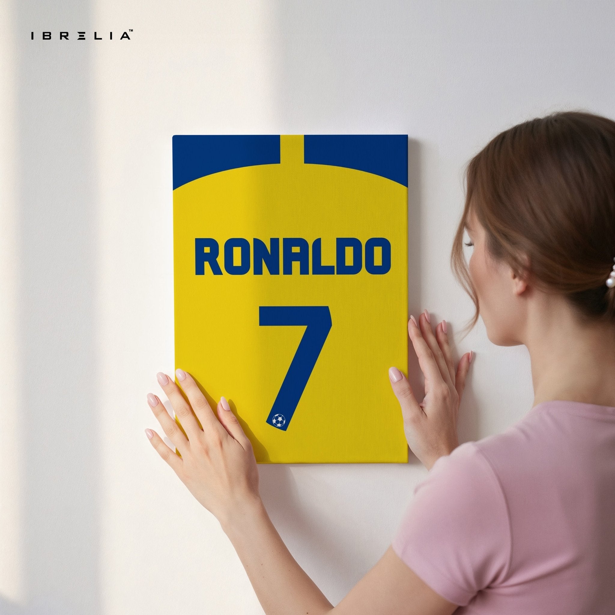 Cristiano Ronaldo No. 7 Wall Frame | 4K Ultra Wrap Frame Wall Art in Pakistan | IBRELIA™