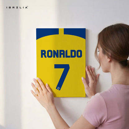 Cristiano Ronaldo No. 7 Wall Frame | 4K Ultra Wrap Frame Wall Art in Pakistan | IBRELIA™ - IBRELIA