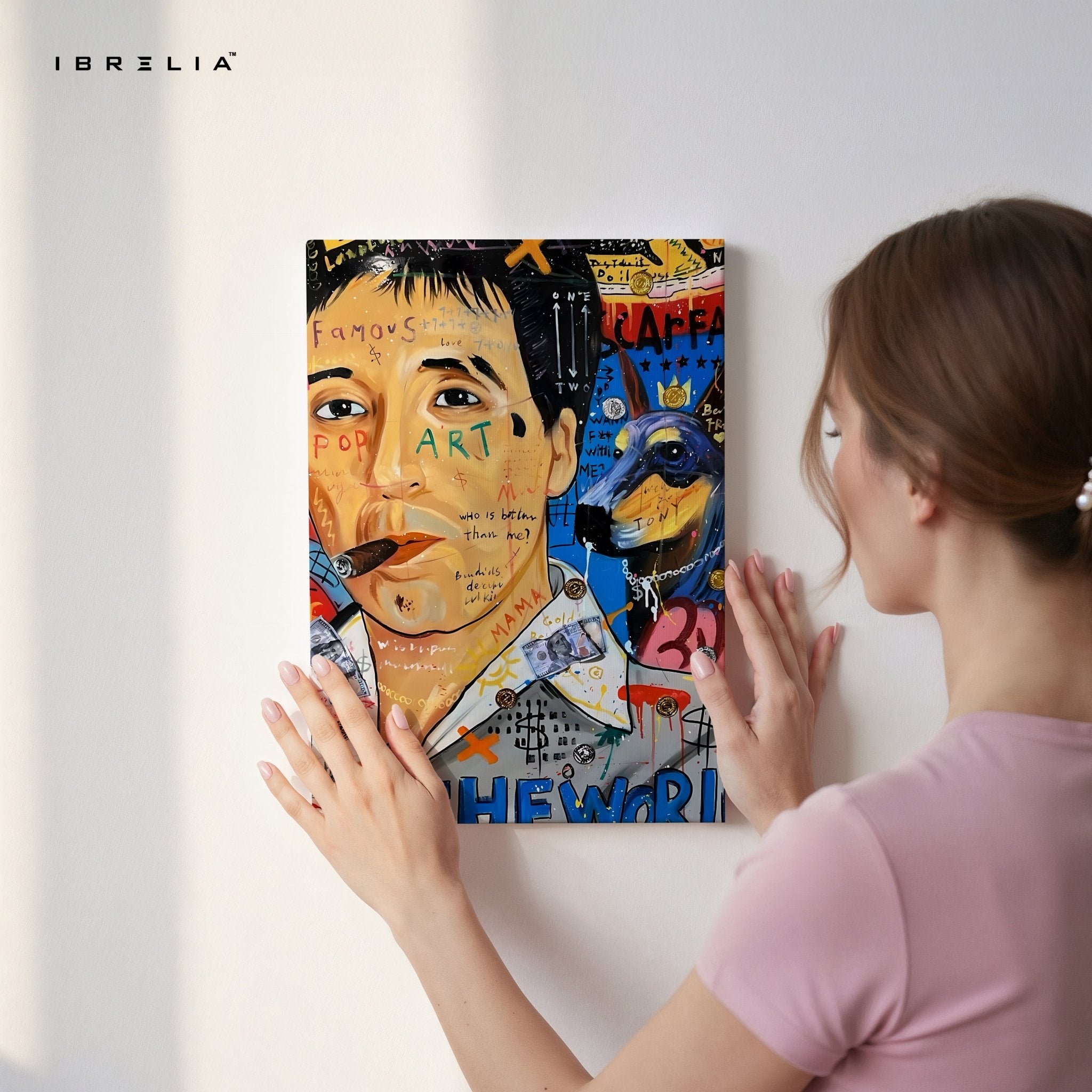 Tony Montana “The World Is Yours” Graffiti 4K Wall Art in Pakistan | IBRELIA™ - IBRELIA
