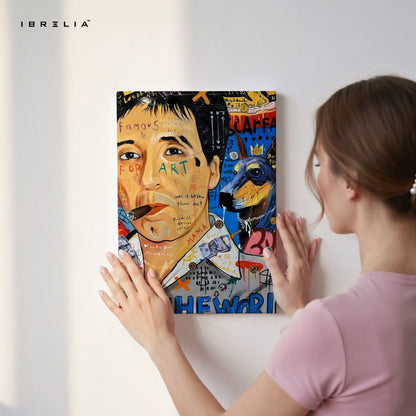 Tony Montana “The World Is Yours” Graffiti 4K Wall Art in Pakistan | IBRELIA™ - IBRELIA