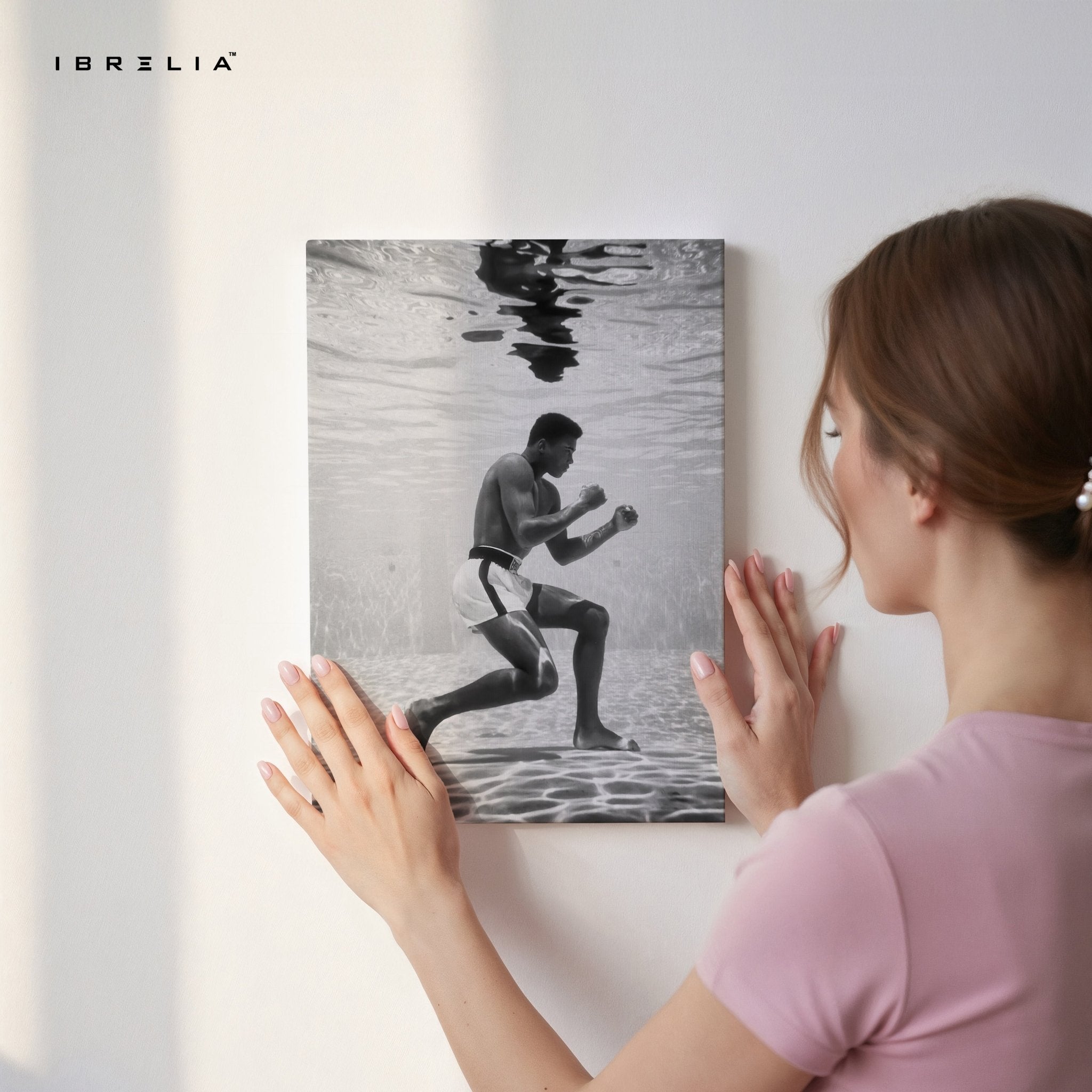 Muhammad Ali Underwater Boxing – 4K Ultra Wrap Frame Wall Art in Pakistan | IBRELIA™ - IBRELIA