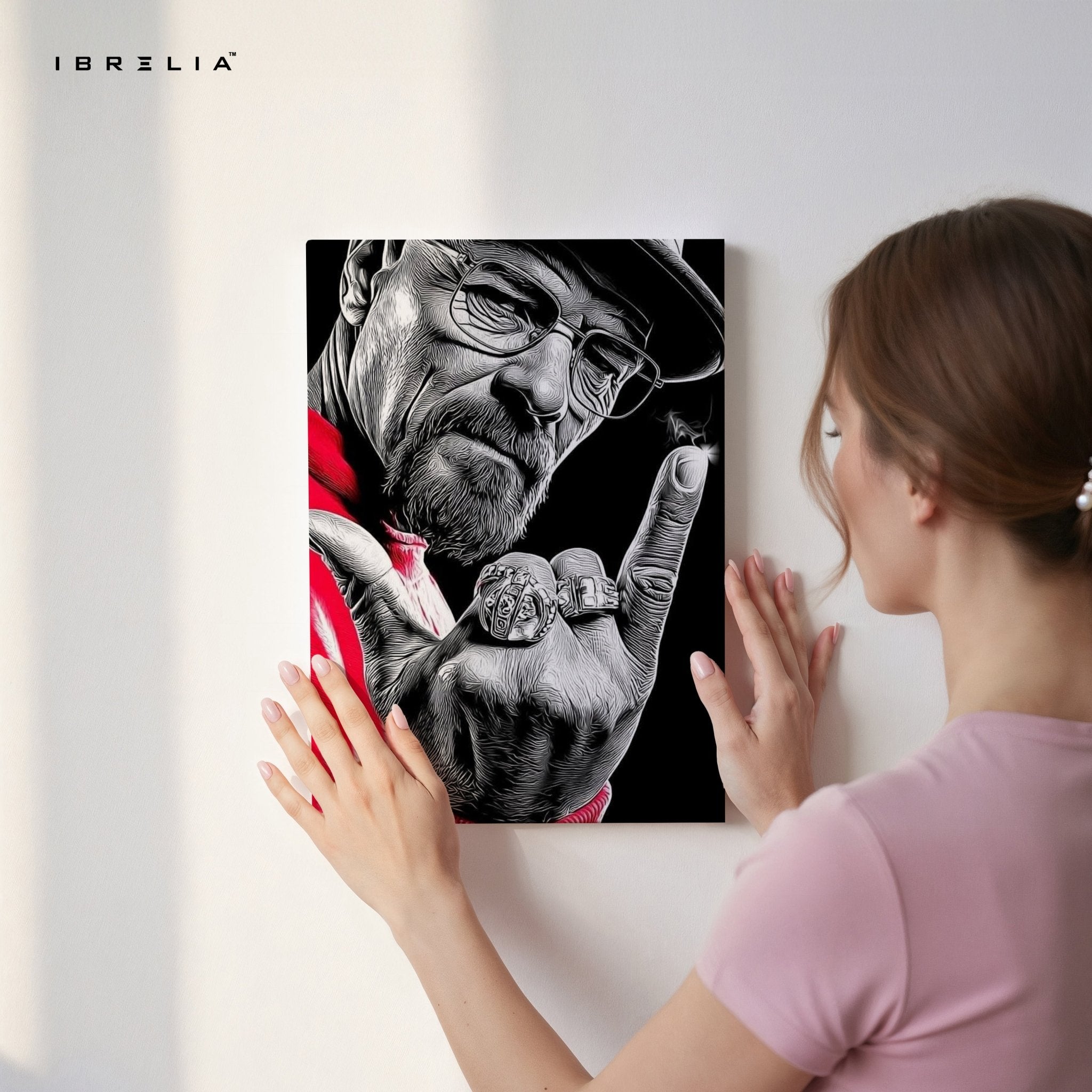 Walter White Graffiti Power Wall Frame | 4K Ultra Wrap Frame Wall Art in Pakistan | IBRELIA™