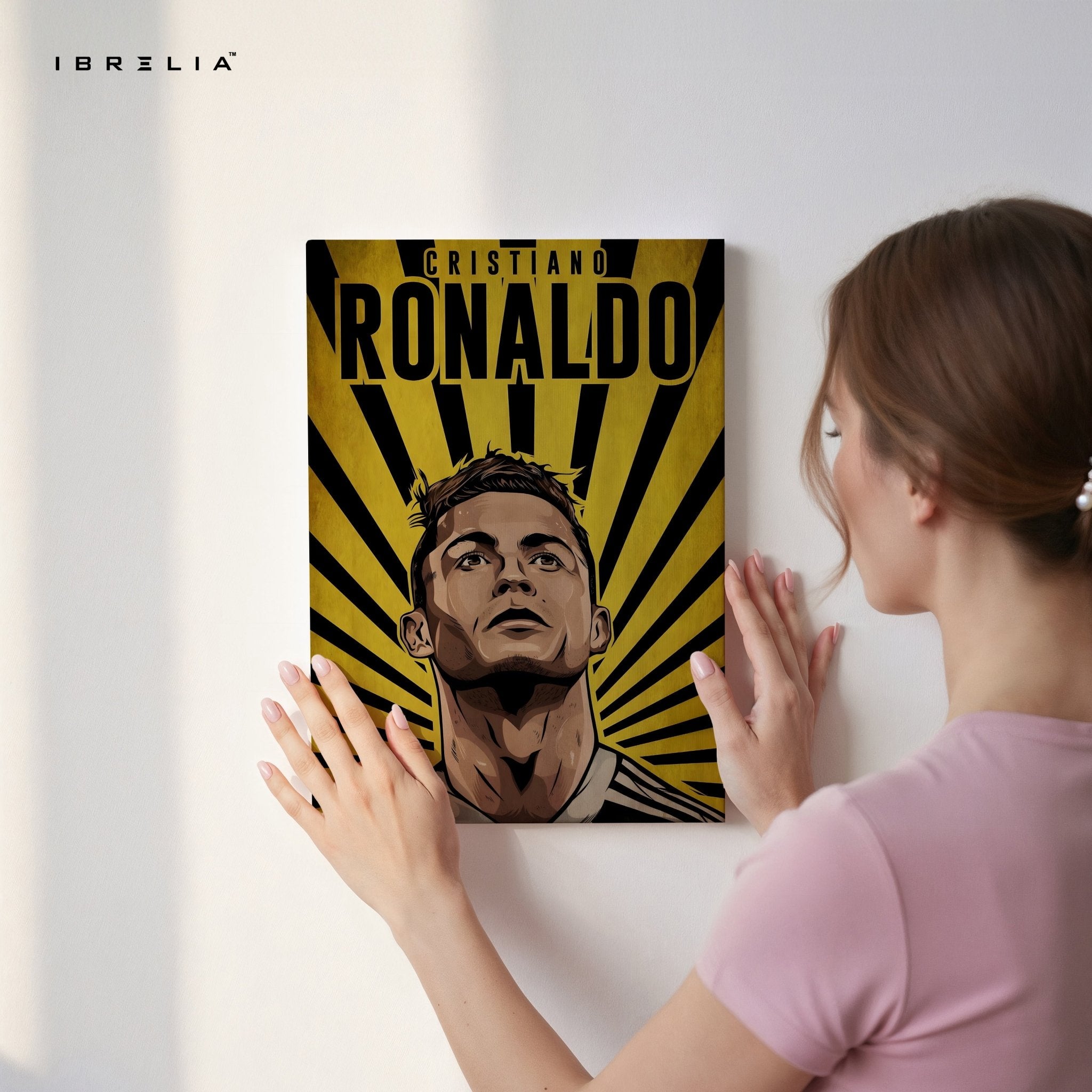 Cristiano Ronaldo Wall Art – Yellow Power Edition | IBRELIA™ - IBRELIA