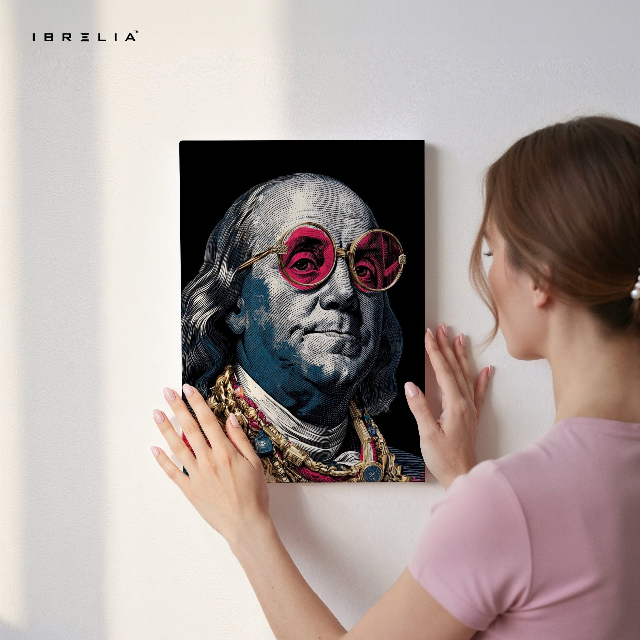 Benjamin Franklin Drip Culture Wall Frame | 4K Ultra Wrap Frame Wall Art in Pakistan | IBRELIA™