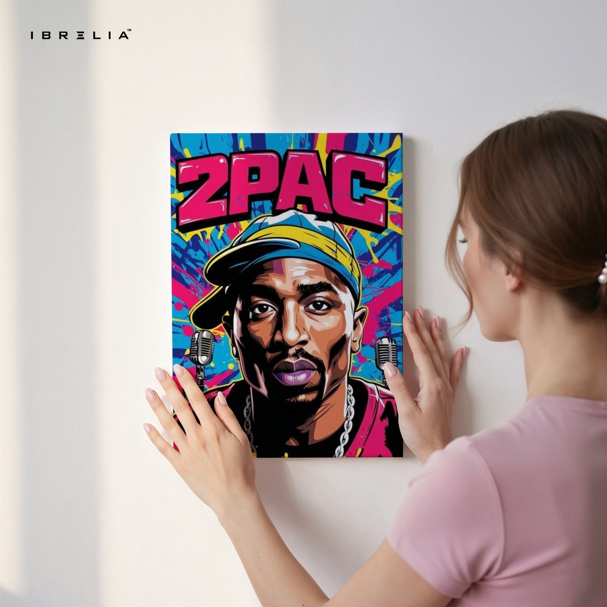 2PAC Pop Art Wall Frame | 4K Ultra Wrap Frame Wall Art in Pakistan | IBRELIA™ - IBRELIA