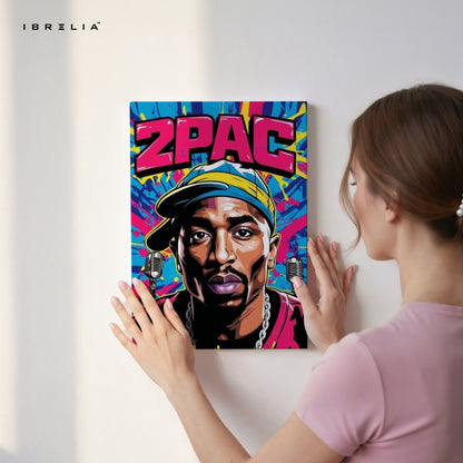 2PAC Pop Art Wall Frame | 4K Ultra Wrap Frame Wall Art in Pakistan | IBRELIA™ - IBRELIA