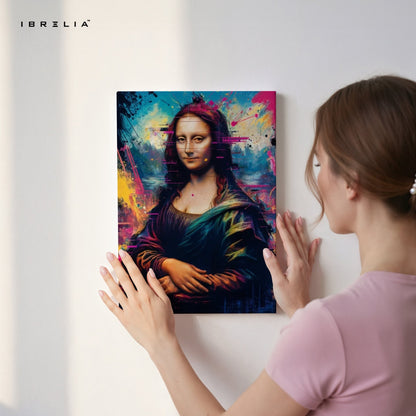 Mona Lisa Graffiti Splash Wall Frame | 4K Ultra Wrap Frame Wall Art in Pakistan | IBRELIA™ - IBRELIA