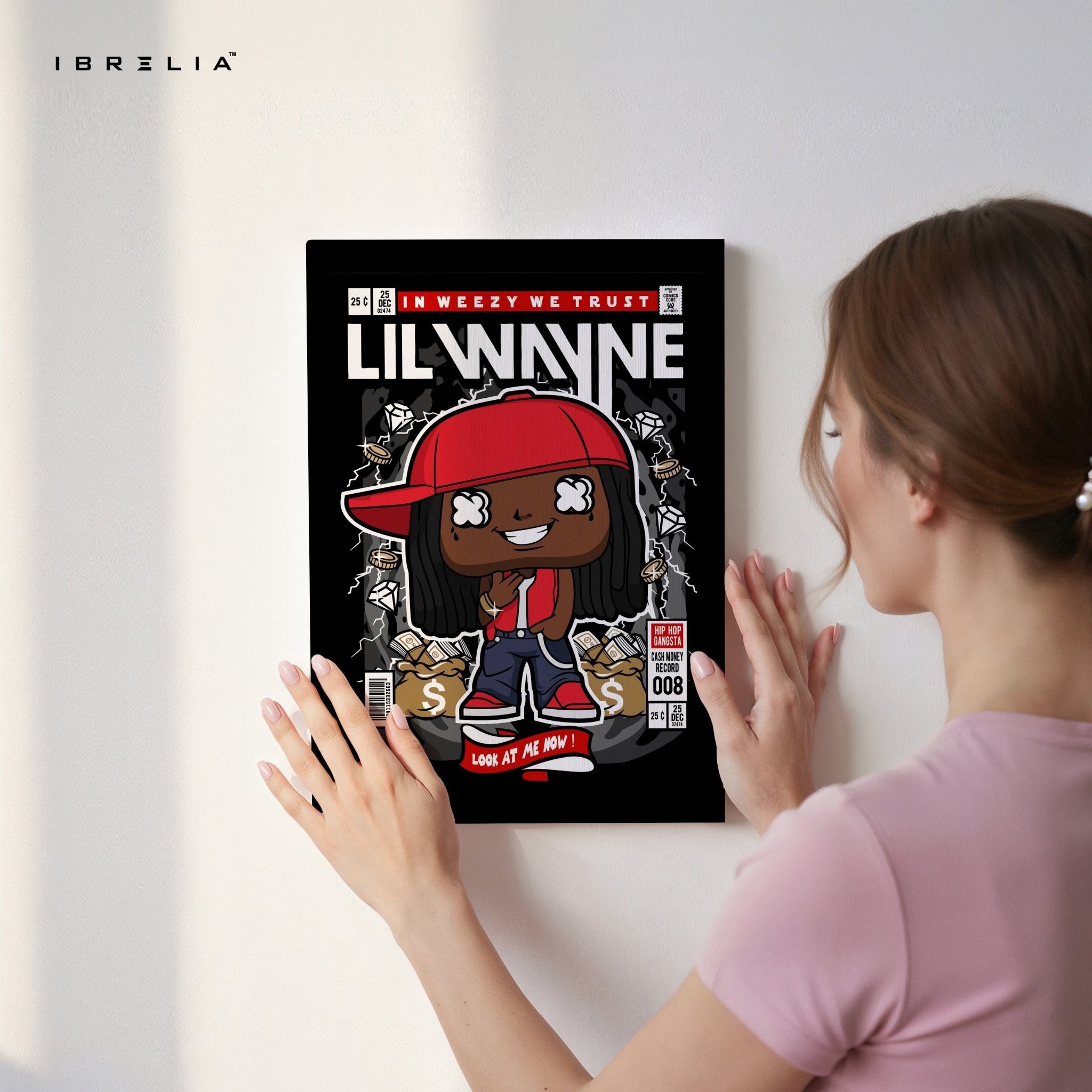Lil Wayne Pop Art Comic Edition – 4K Ultra Wrap Frame Wall Art in Pakistan | IBRELIA™ - IBRELIA