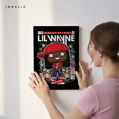 Lil Wayne Pop Art Comic Edition – 4K Ultra Wrap Frame Wall Art in Pakistan | IBRELIA™ - IBRELIA