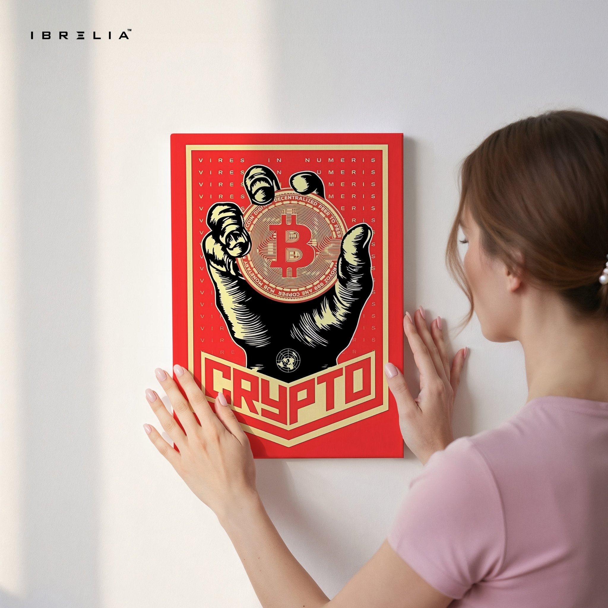 Crypto Bitcoin Wall Art – Power in Numbers Edition | IBRELIA™ - IBRELIA