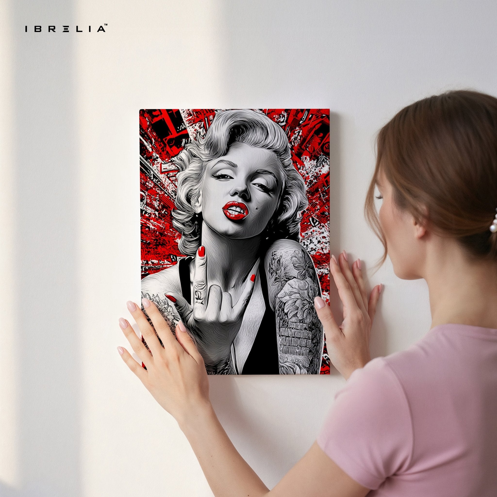 Rebel Marilyn Tattoo Wall Frame | 4K Ultra Wrap Frame Wall Art in Pakistan | IBRELIA™ - IBRELIA