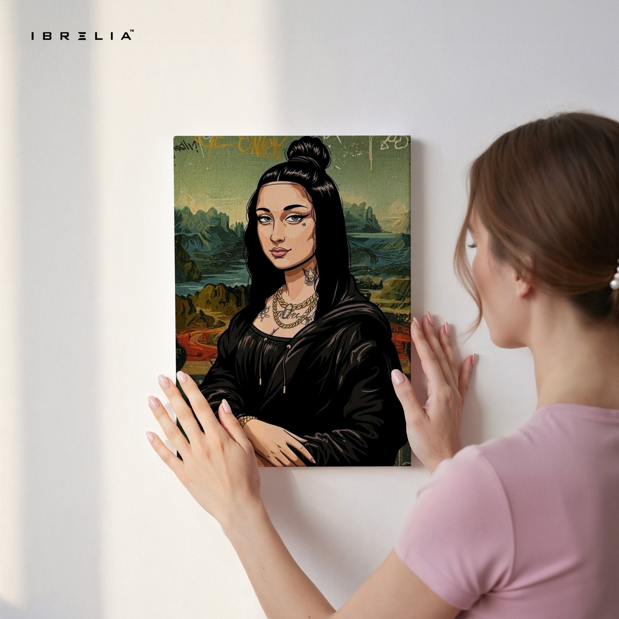 Gangsta Mona Lisa Wall Frame | 4K Ultra Wrap Frame Wall Art in Pakistan | IBRELIA™ - IBRELIA