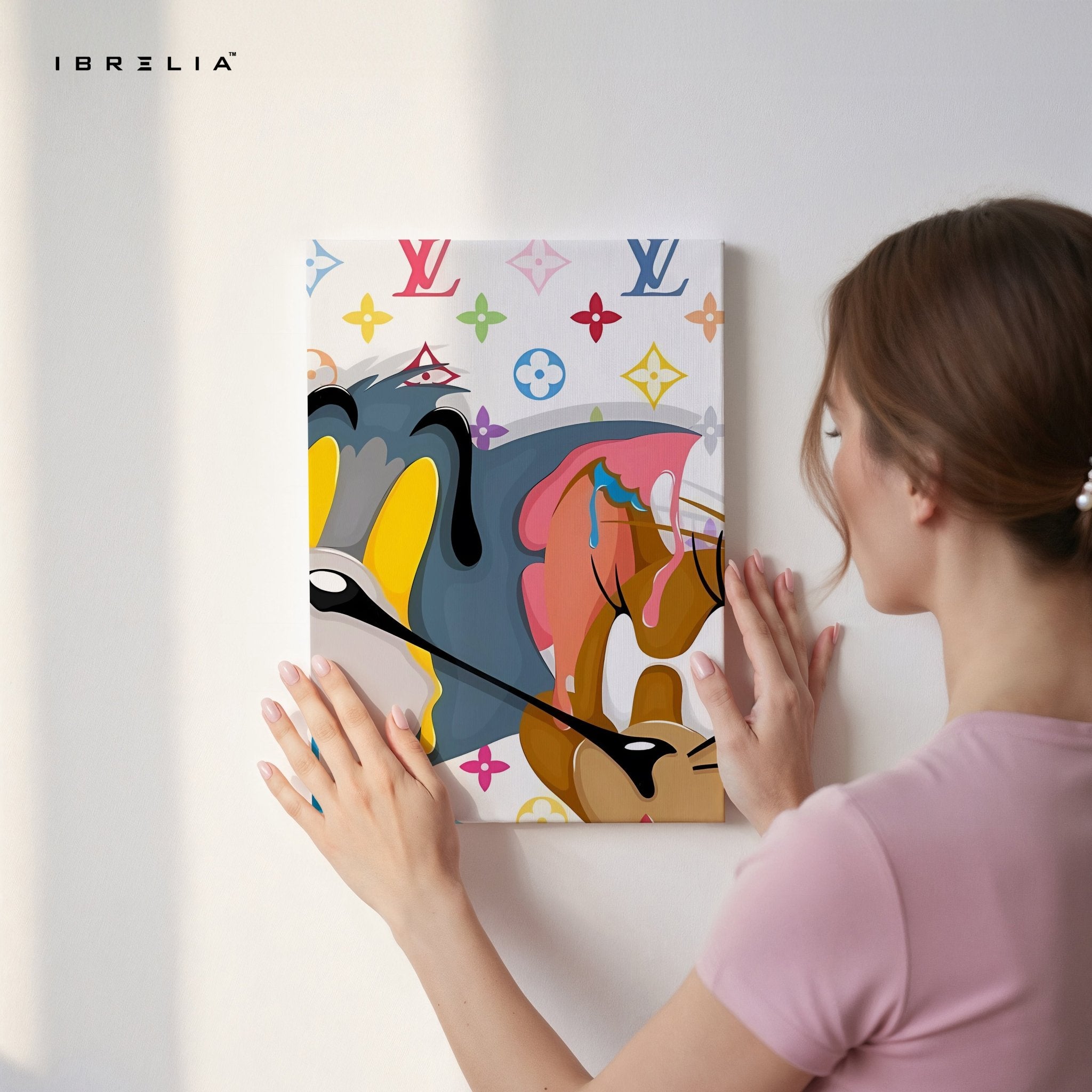 Tom & Jerry “LV Drip Edition” 4K Wall Art in Pakistan | IBRELIA™ - IBRELIA