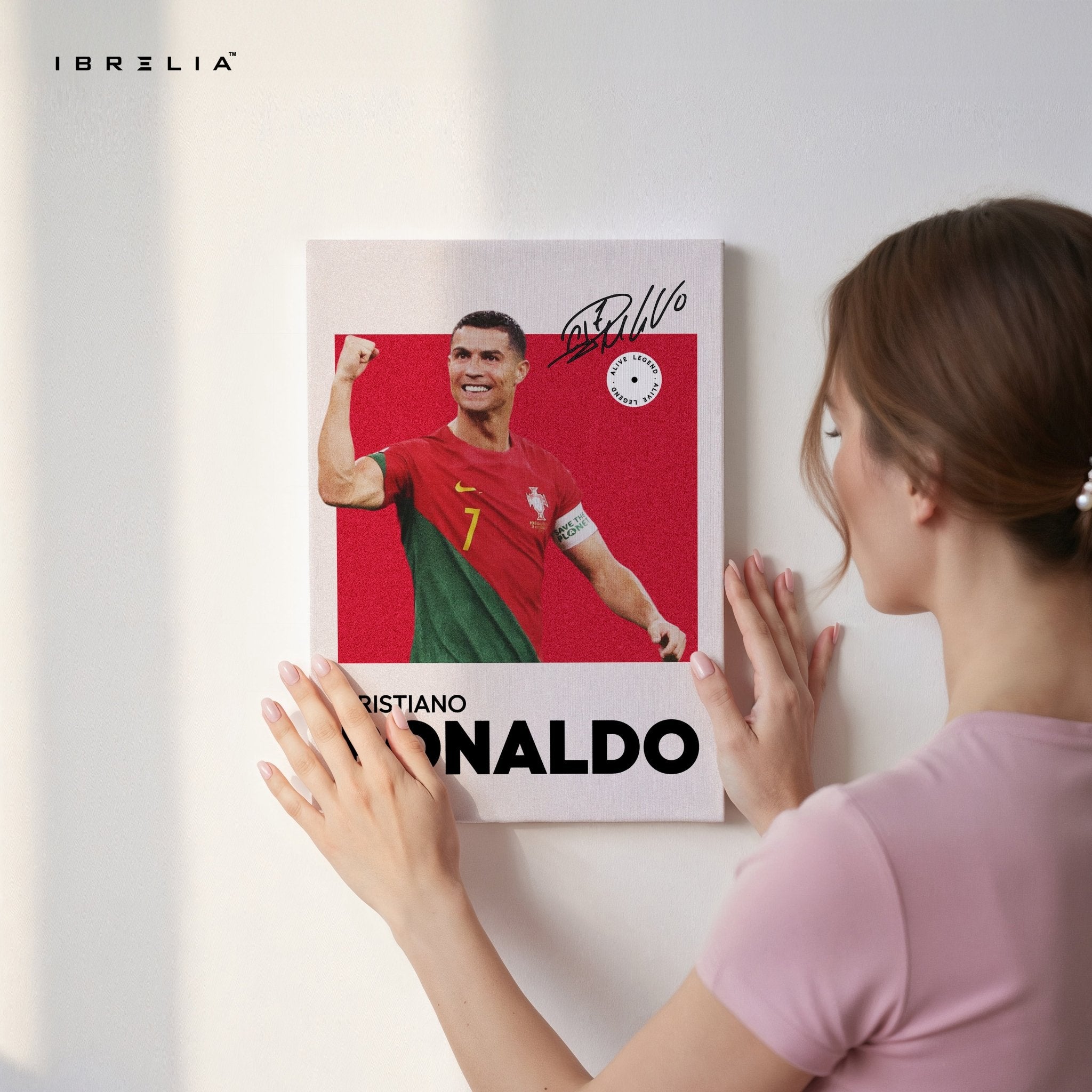 Cristiano Ronaldo Portugal Champion – 4K Ultra Wrap Frame Wall Art in Pakistan | IBRELIA™ - IBRELIA