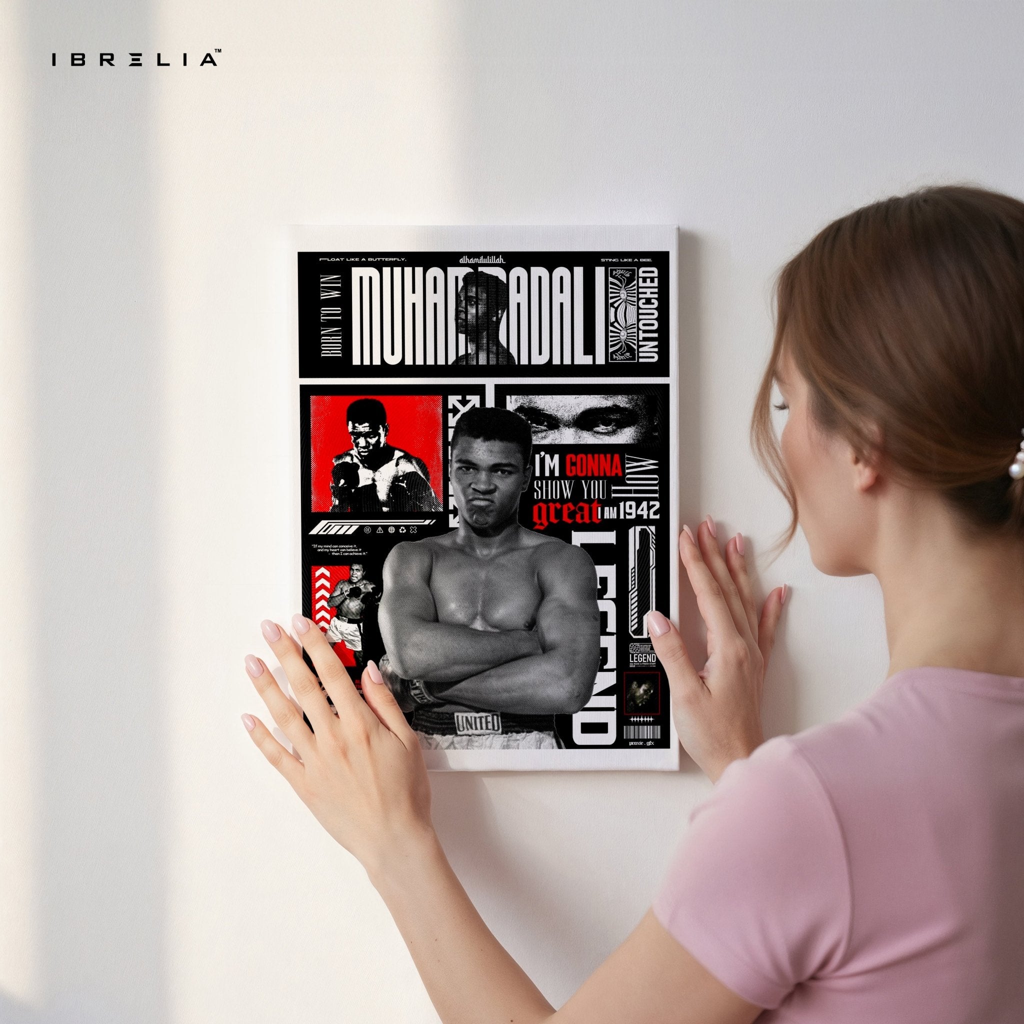 Muhammad Ali Wall Frame | 4K Ultra Wrap Frame Wall Art in Pakistan | IBRELIA™ - IBRELIA