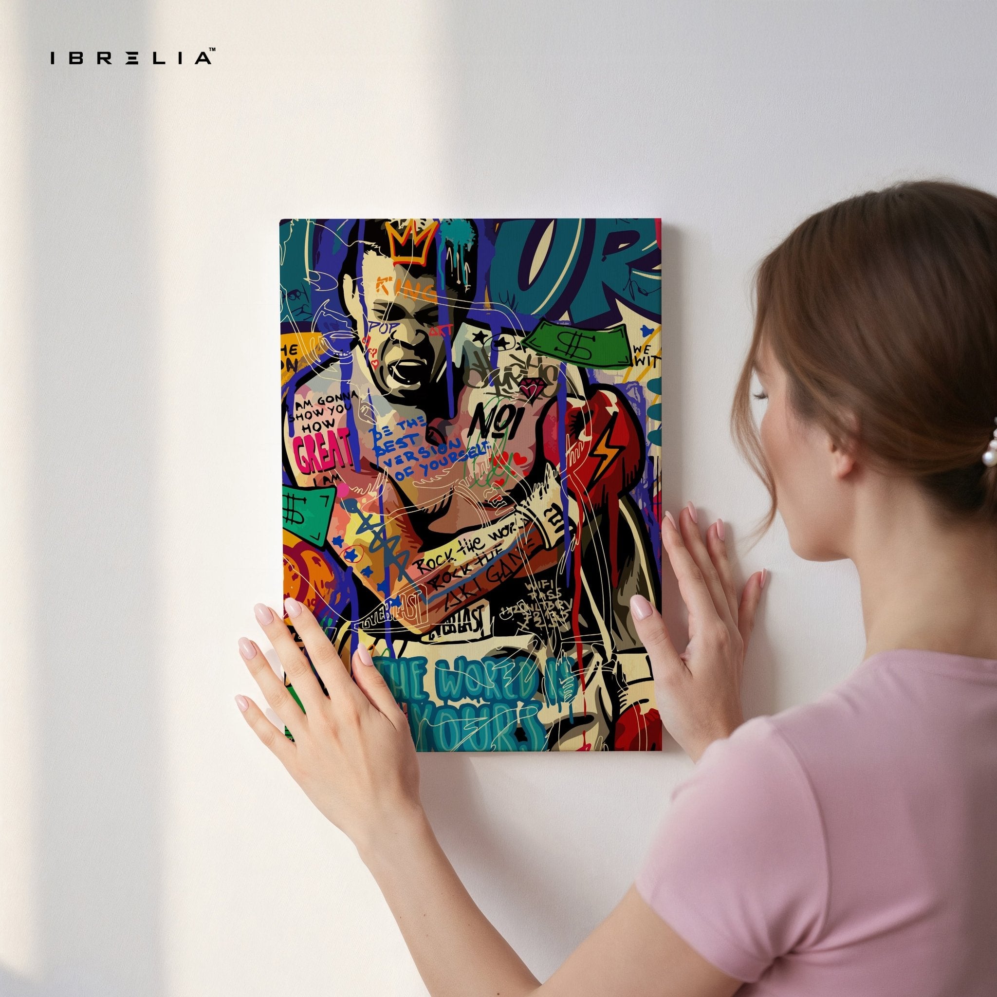 Muhammad Ali “The Greatest” Graffiti 4K Wall Art in Pakistan | IBRELIA™ - IBRELIA