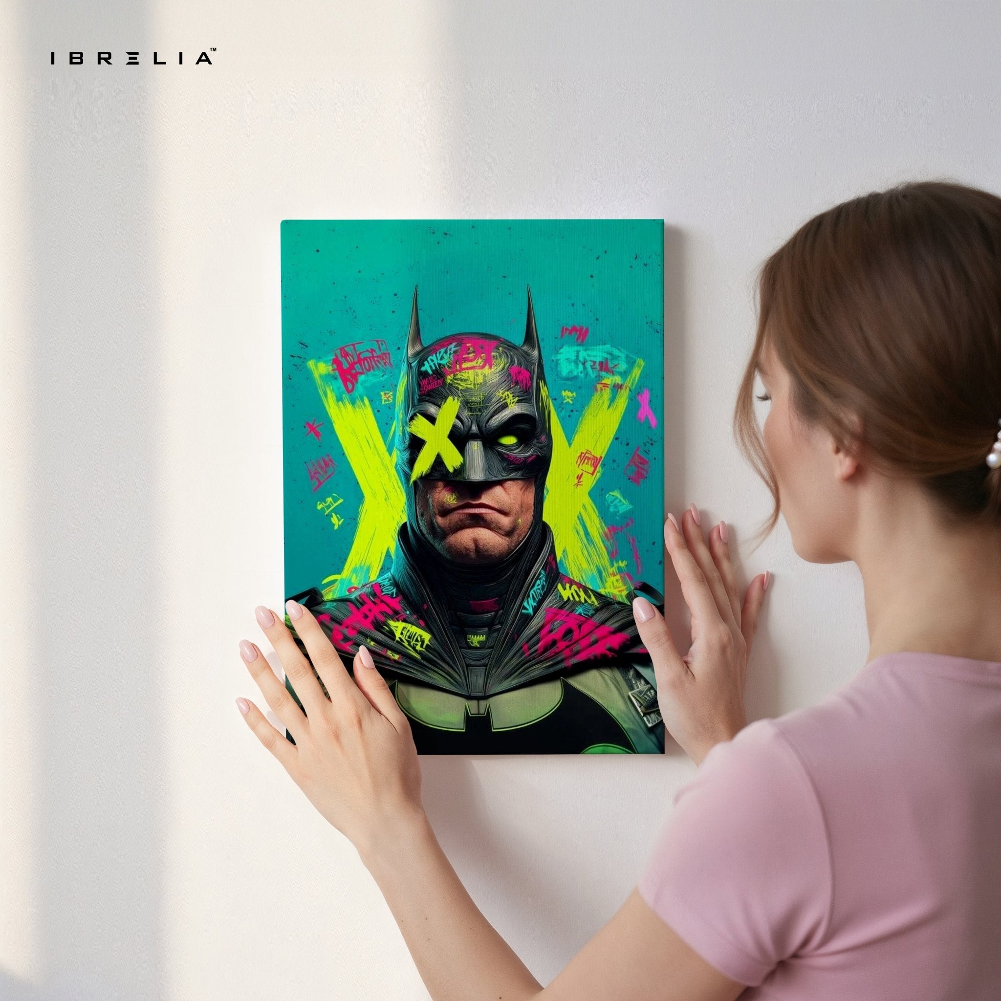 Graffiti Batman Wall Frame | 4K Ultra Wrap Frame Wall Art in Pakistan | IBRELIA™ - IBRELIA