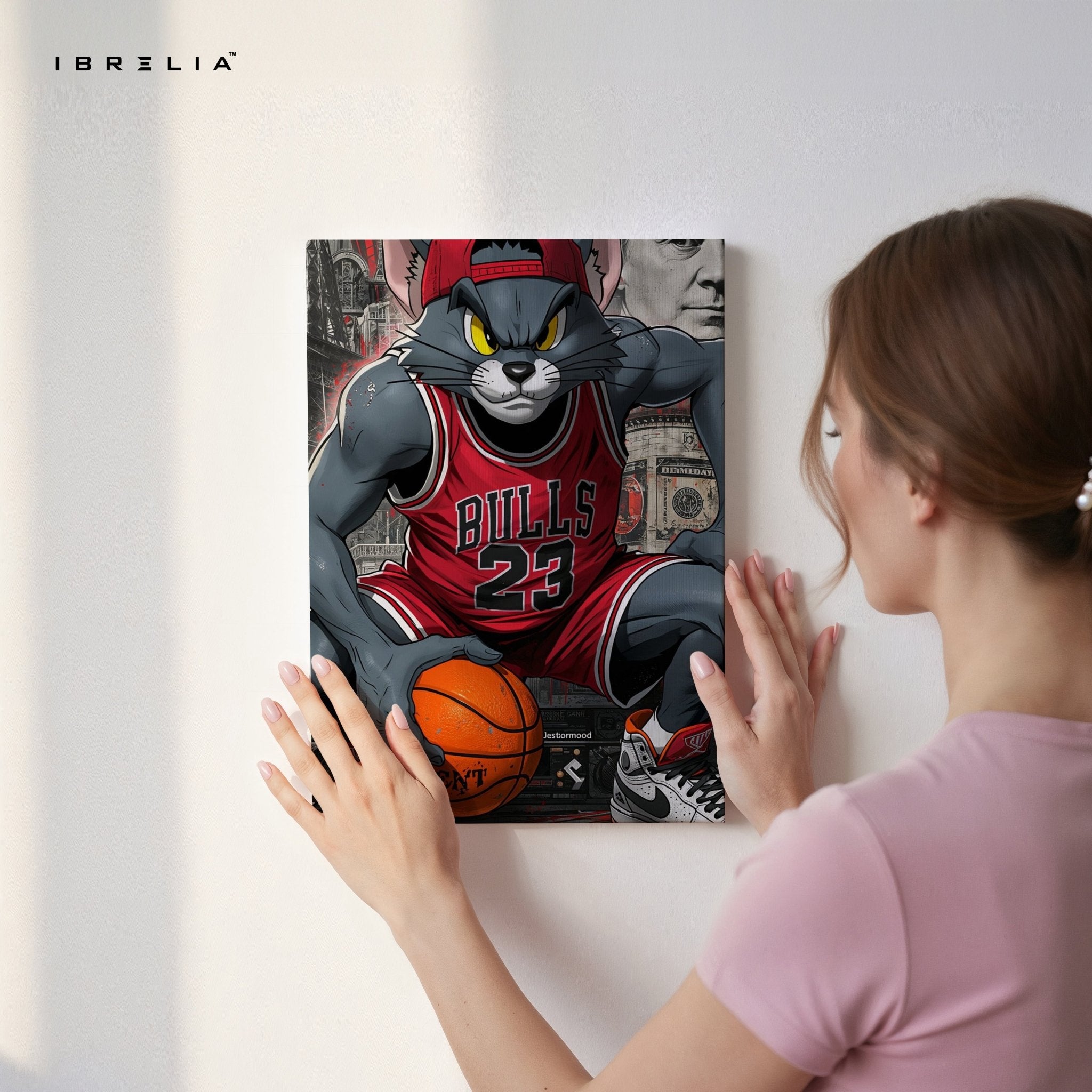 Tom Bulls Basketball – 4K Ultra Wrap Frame Wall Art in Pakistan | IBRELIA™ - IBRELIA