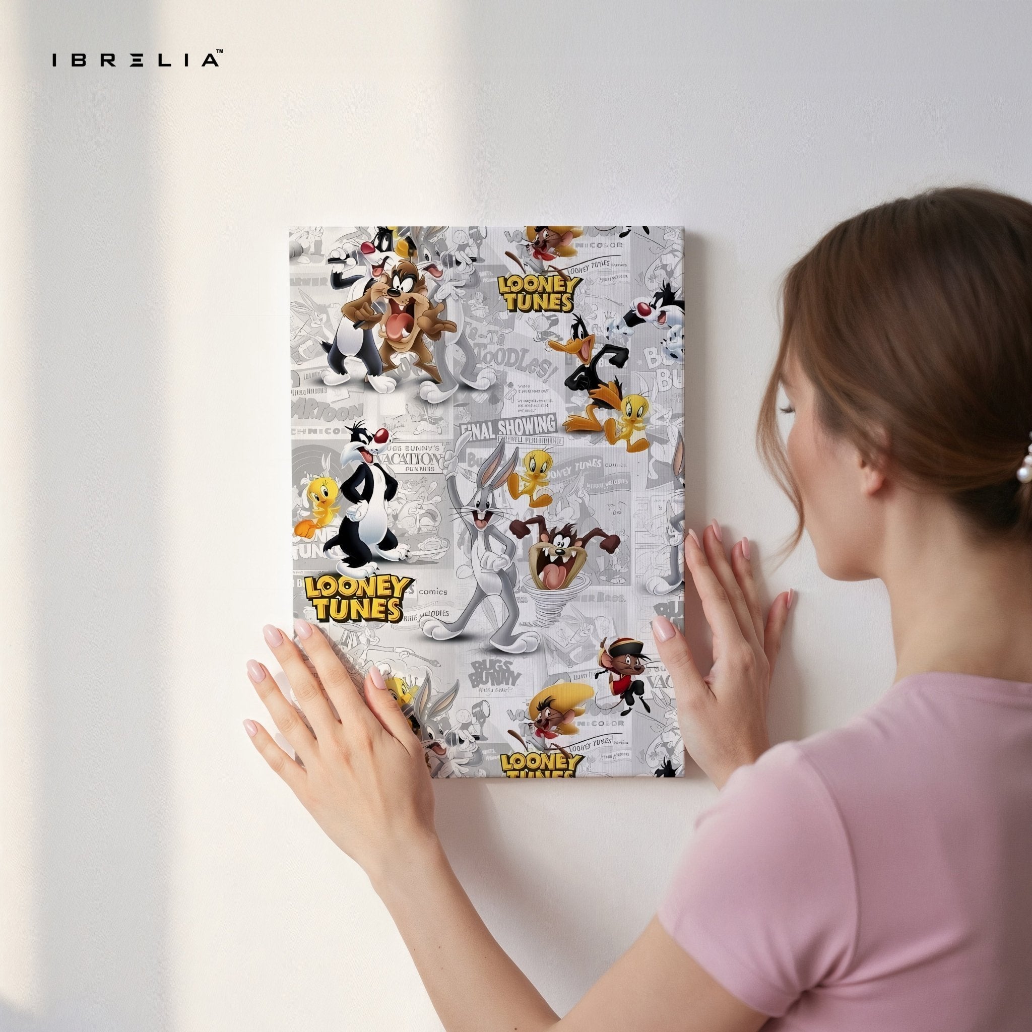 Looney Tunes Collage Wall Frame | 4K Ultra Wrap Frame Wall Art in Pakistan | IBRELIA™ - IBRELIA