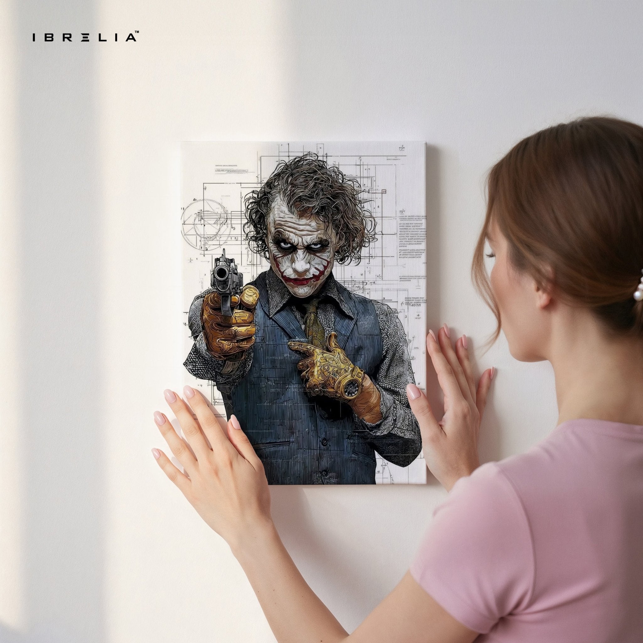 Blueprint Joker 4K Ultra HD Wall Art in Pakistan | IBRELIA™ - IBRELIA