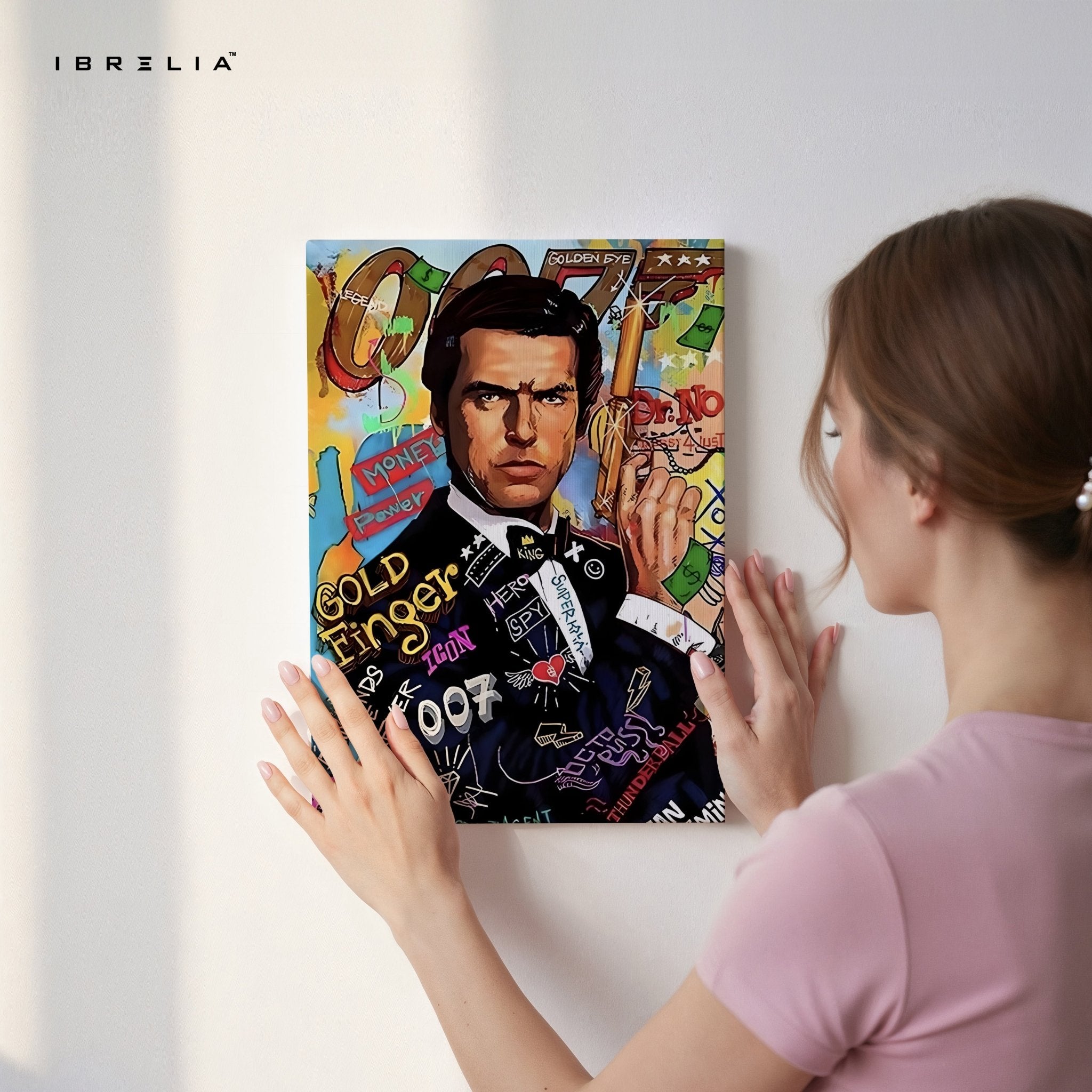 James Bond “007 Graffiti Edition” Wall Frame | 4K Ultra Wrap Frame Wall Art in Pakistan | IBRELIA™