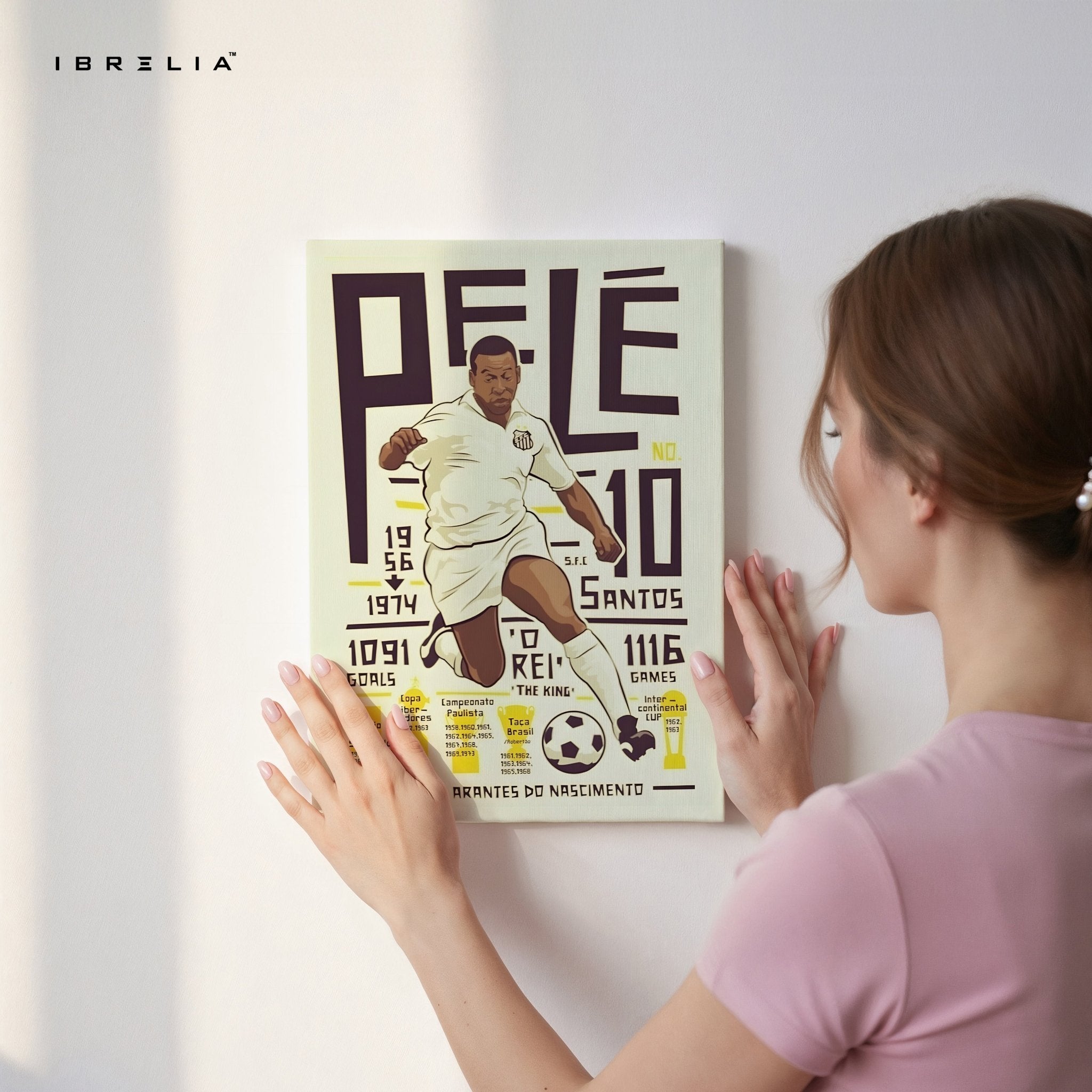 Pelé Wall Art – Santos Legacy Edition | IBRELIA™ - IBRELIA