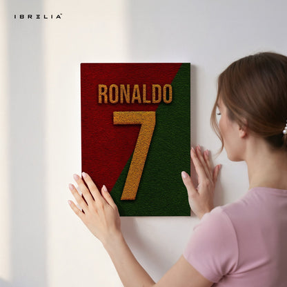 Cristiano Ronaldo No.7 Wall Art – Portugal Edition | IBRELIA™ - IBRELIA