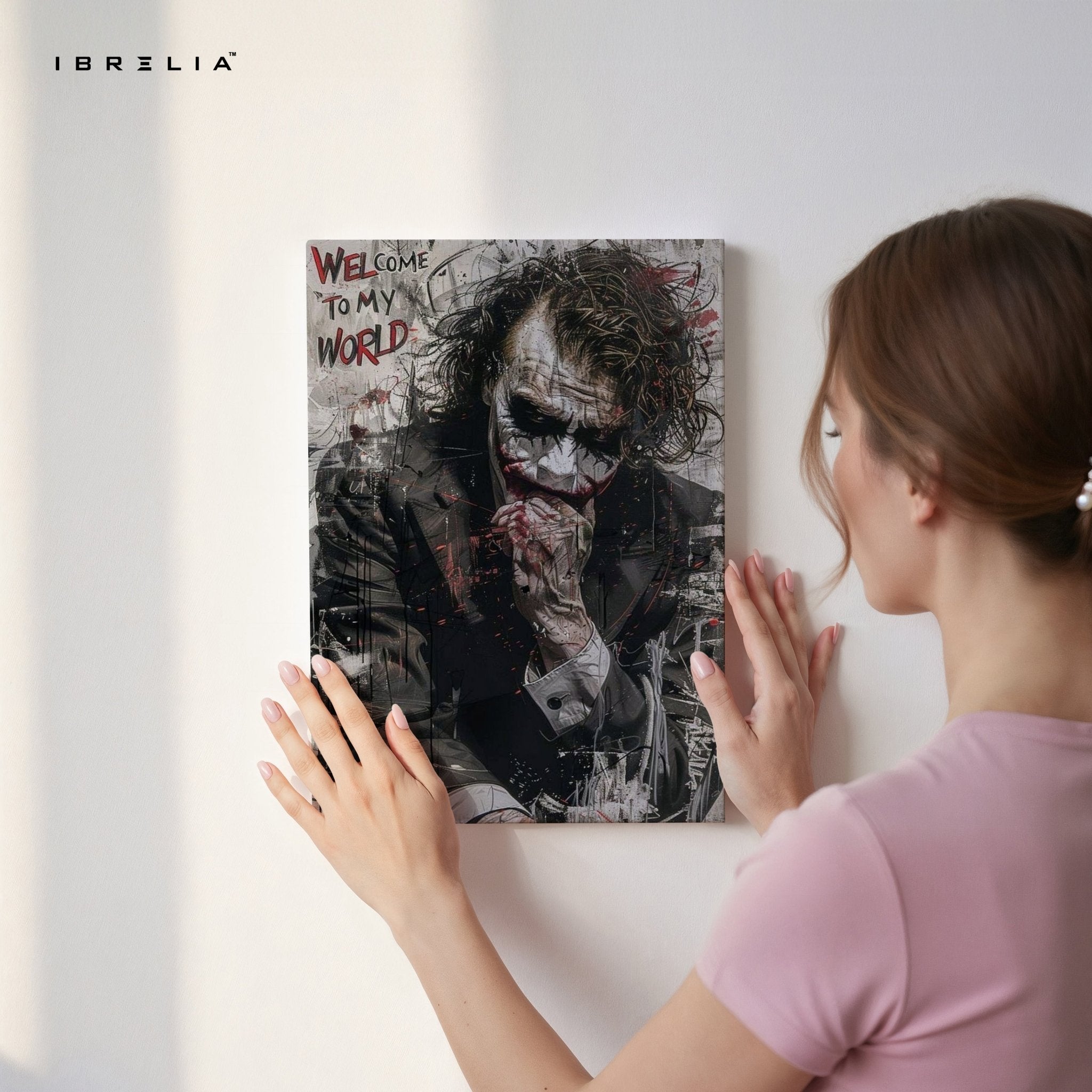Joker “Welcome To My World” Wall Frame | 4K Ultra Wrap Frame Wall Art in Pakistan | IBRELIA™ - IBRELIA