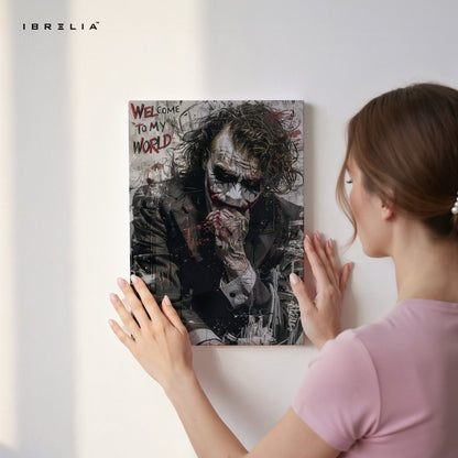 Joker “Welcome To My World” Wall Frame | 4K Ultra Wrap Frame Wall Art in Pakistan | IBRELIA™ - IBRELIA
