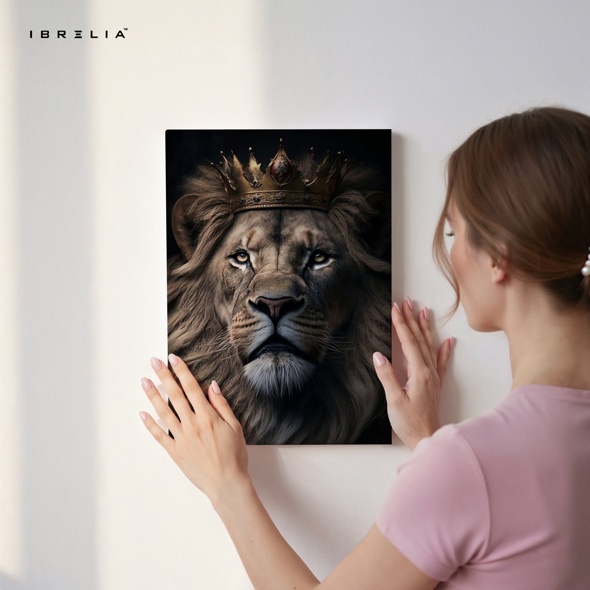 Lion King Wall Frame | 4K Ultra Wrap Frame Wall Art in Pakistan | IBRELIA™ - IBRELIA