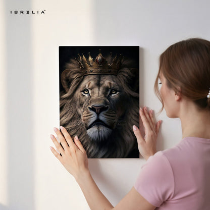 Lion King Wall Frame | 4K Ultra Wrap Frame Wall Art in Pakistan | IBRELIA™ - IBRELIA